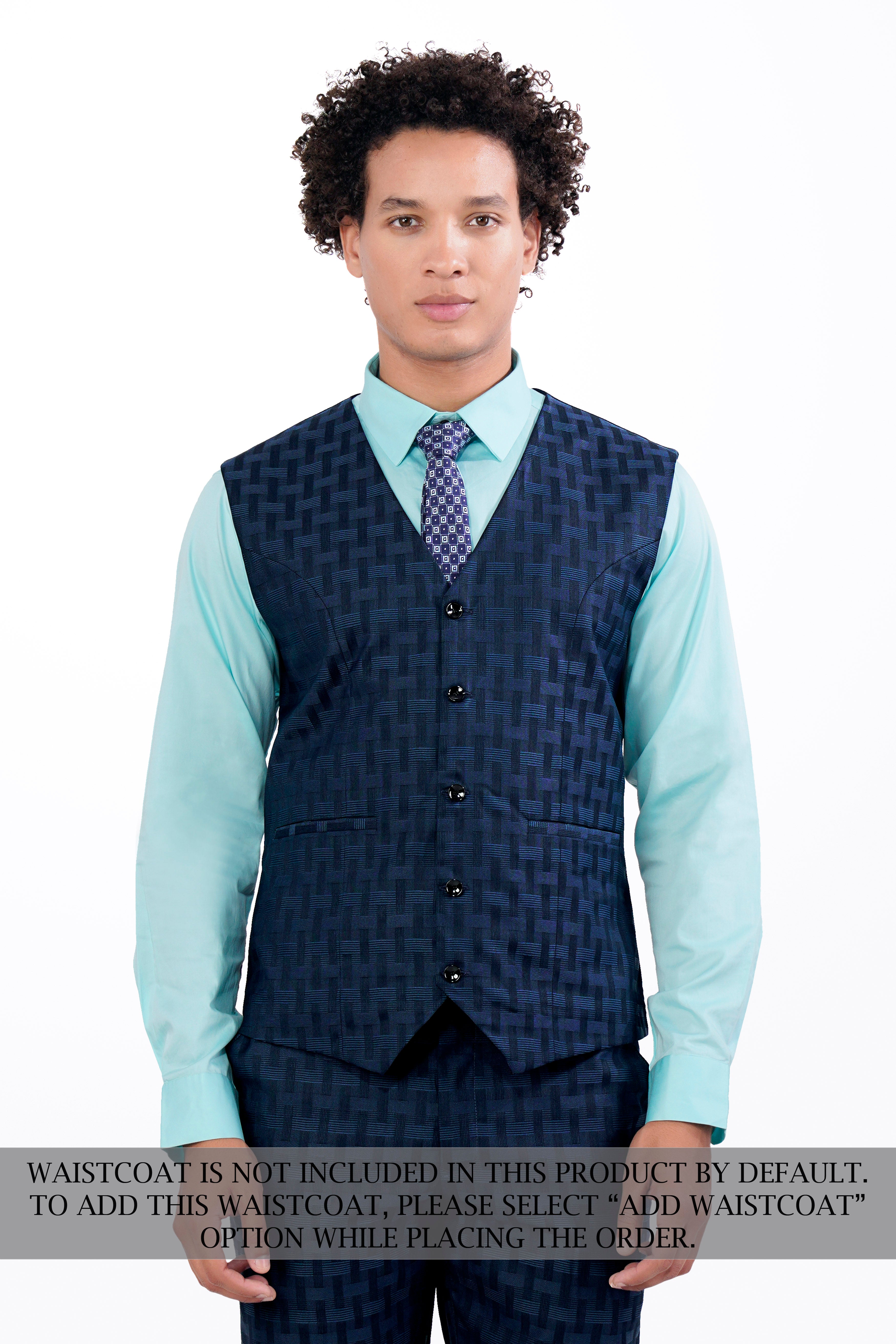 Midnight Blue with Nile Blue Jacquard Textured Double Breasted Suit ST2910-DB-36,ST2910-DB-38,ST2910-DB-40,ST2910-DB-42,ST2910-DB-44,ST2910-DB-46,ST2910-DB-48,ST2910-DB-50,ST2910-DB-52,ST2910-DB-54,ST2910-DB-56,ST2910-DB-58,ST2910-DB-60