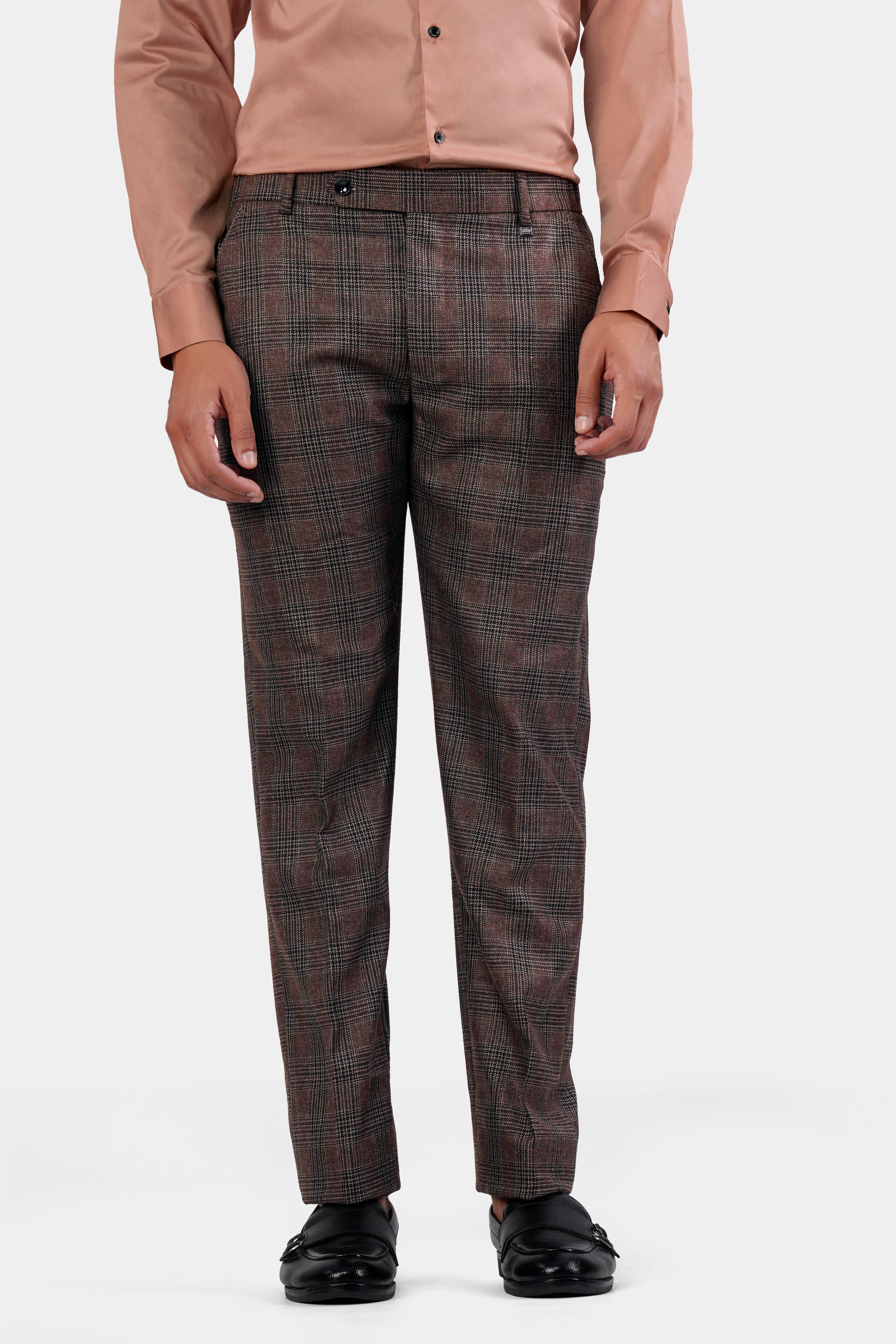 Ferra Brown with Kabul Brown Plaid Tweed Suit ST2915-SB-36,ST2915-SB-38,ST2915-SB-40,ST2915-SB-42,ST2915-SB-44,ST2915-SB-46,ST2915-SB-48,ST2915-SB-50,ST2915-SB-52,ST2915-SB-54,ST2915-SB-56,ST2915-SB-58,ST2915-SB-60