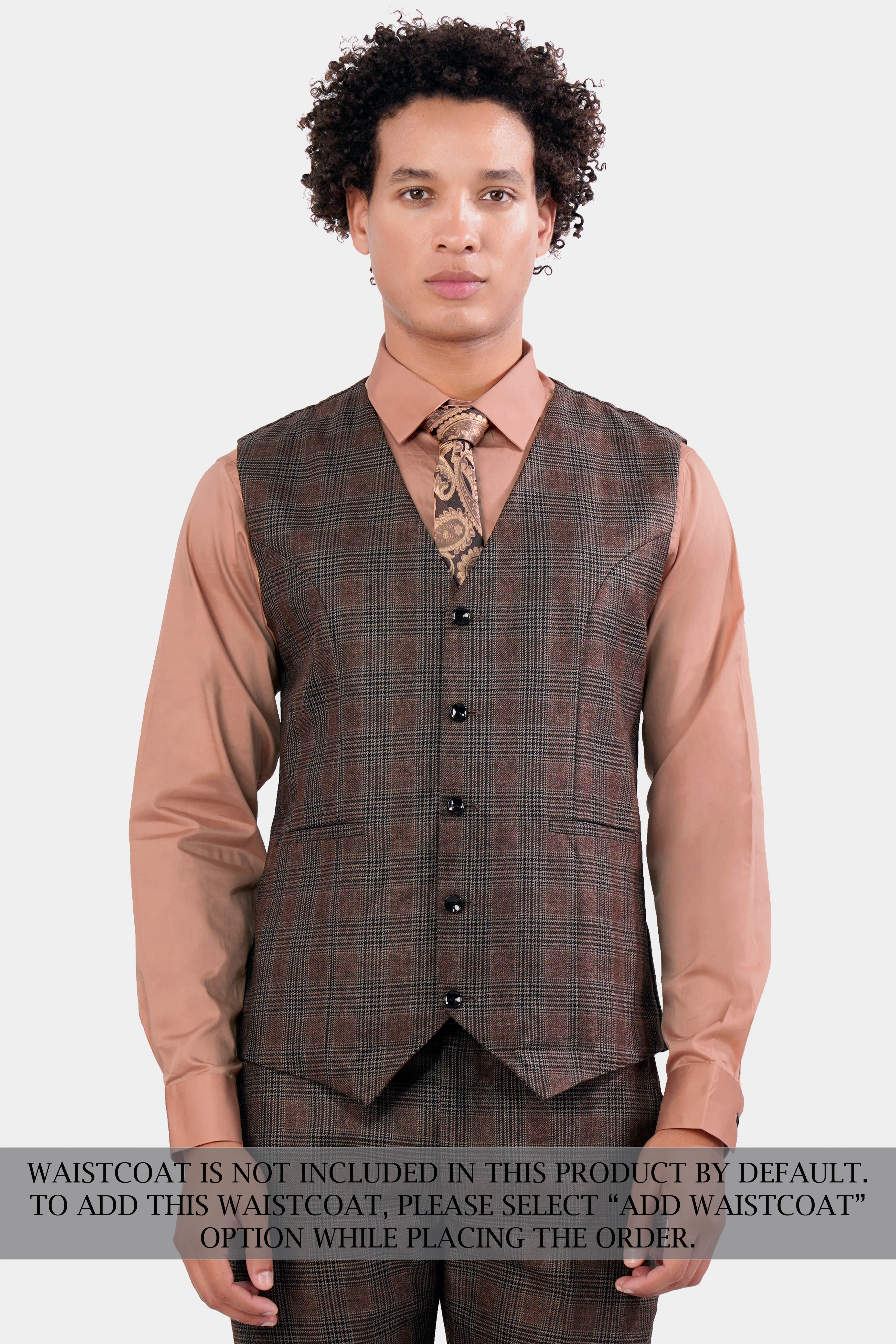 Ferra Brown with Kabul Brown Plaid Tweed Suit ST2915-SB-36,ST2915-SB-38,ST2915-SB-40,ST2915-SB-42,ST2915-SB-44,ST2915-SB-46,ST2915-SB-48,ST2915-SB-50,ST2915-SB-52,ST2915-SB-54,ST2915-SB-56,ST2915-SB-58,ST2915-SB-60