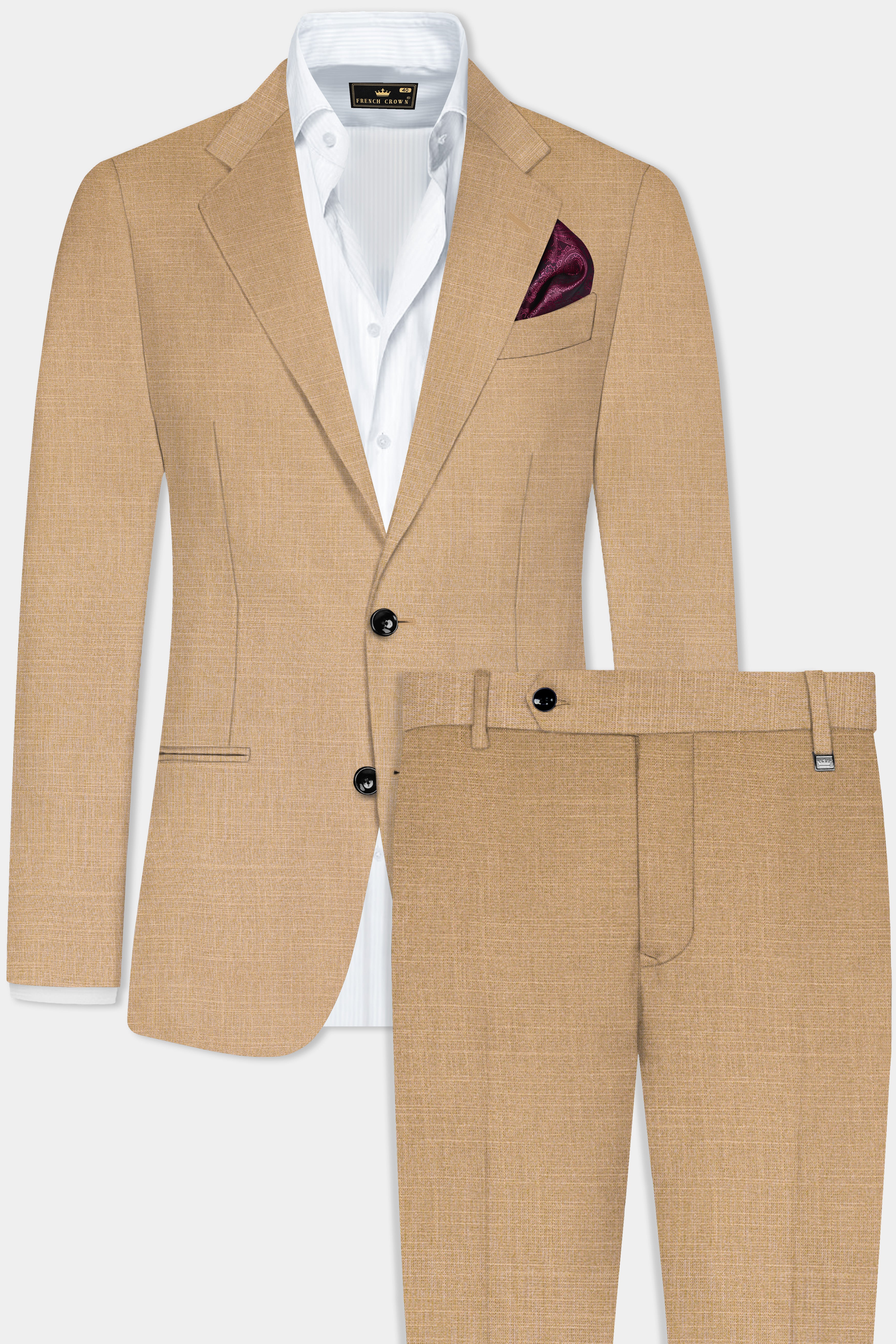 Sandrift Brown Luxurious Linen Suit