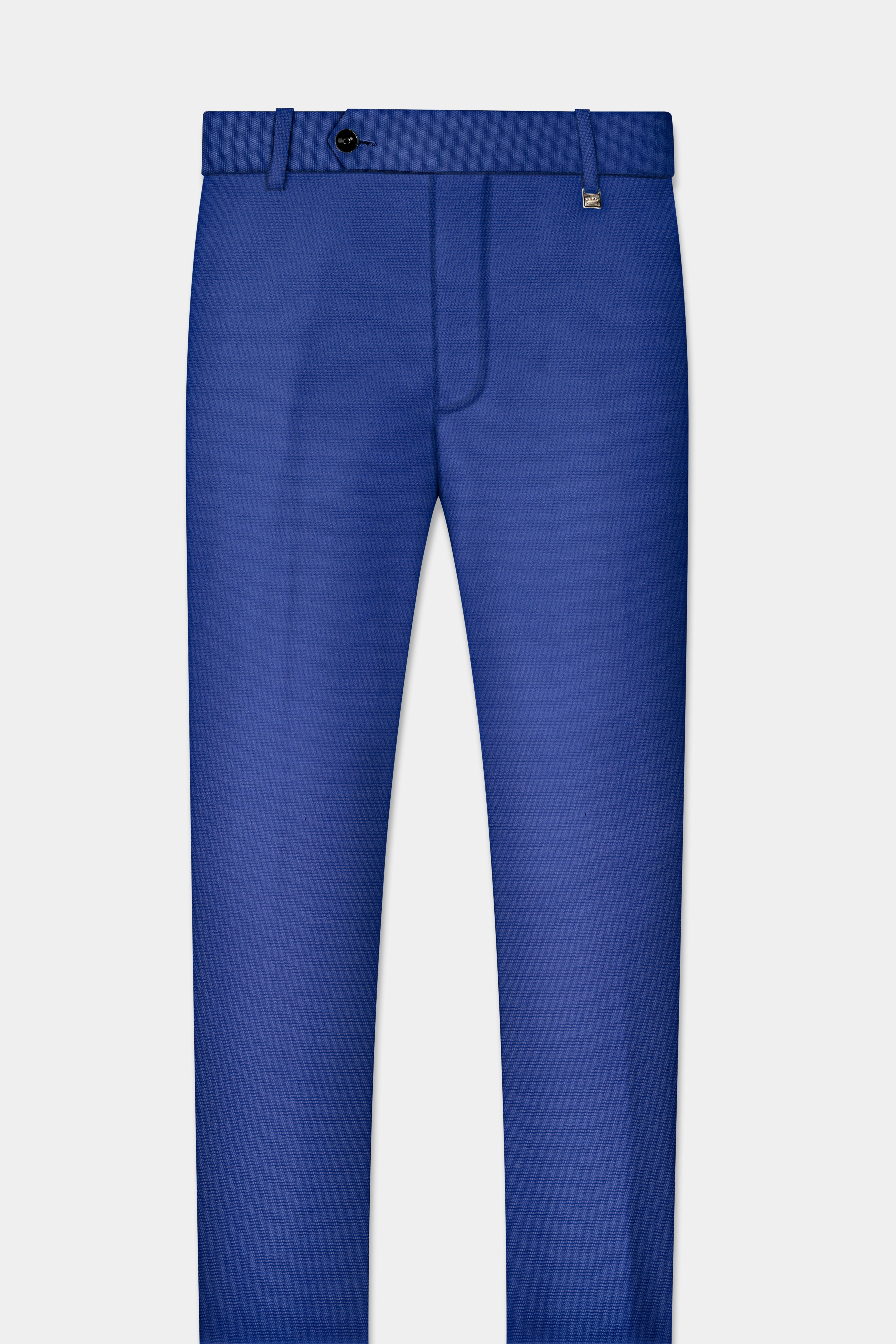 Catalina Blue Double-Breasted Wool Blend Suit