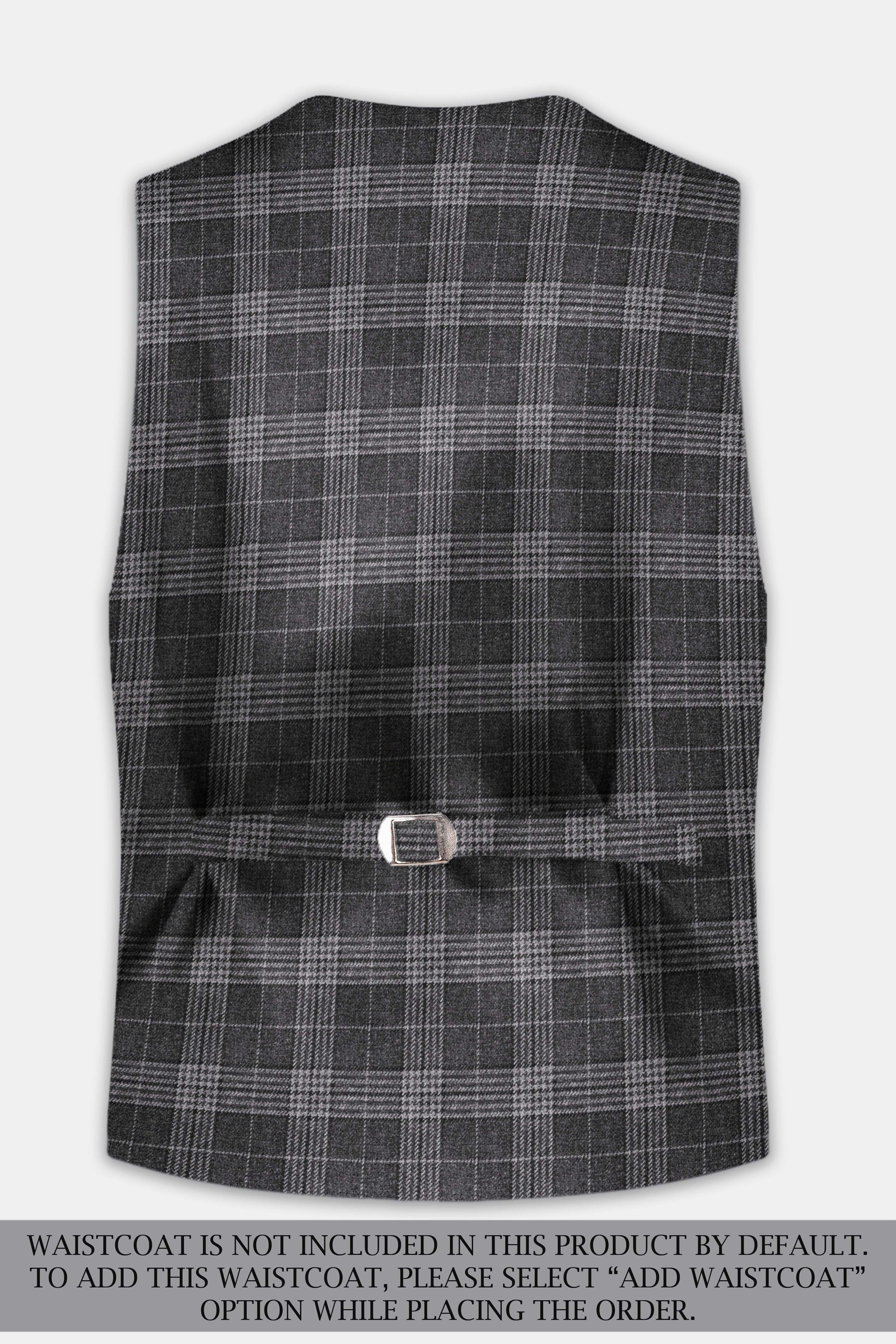 Heavy Metal Gray Plaid Tweed Suit