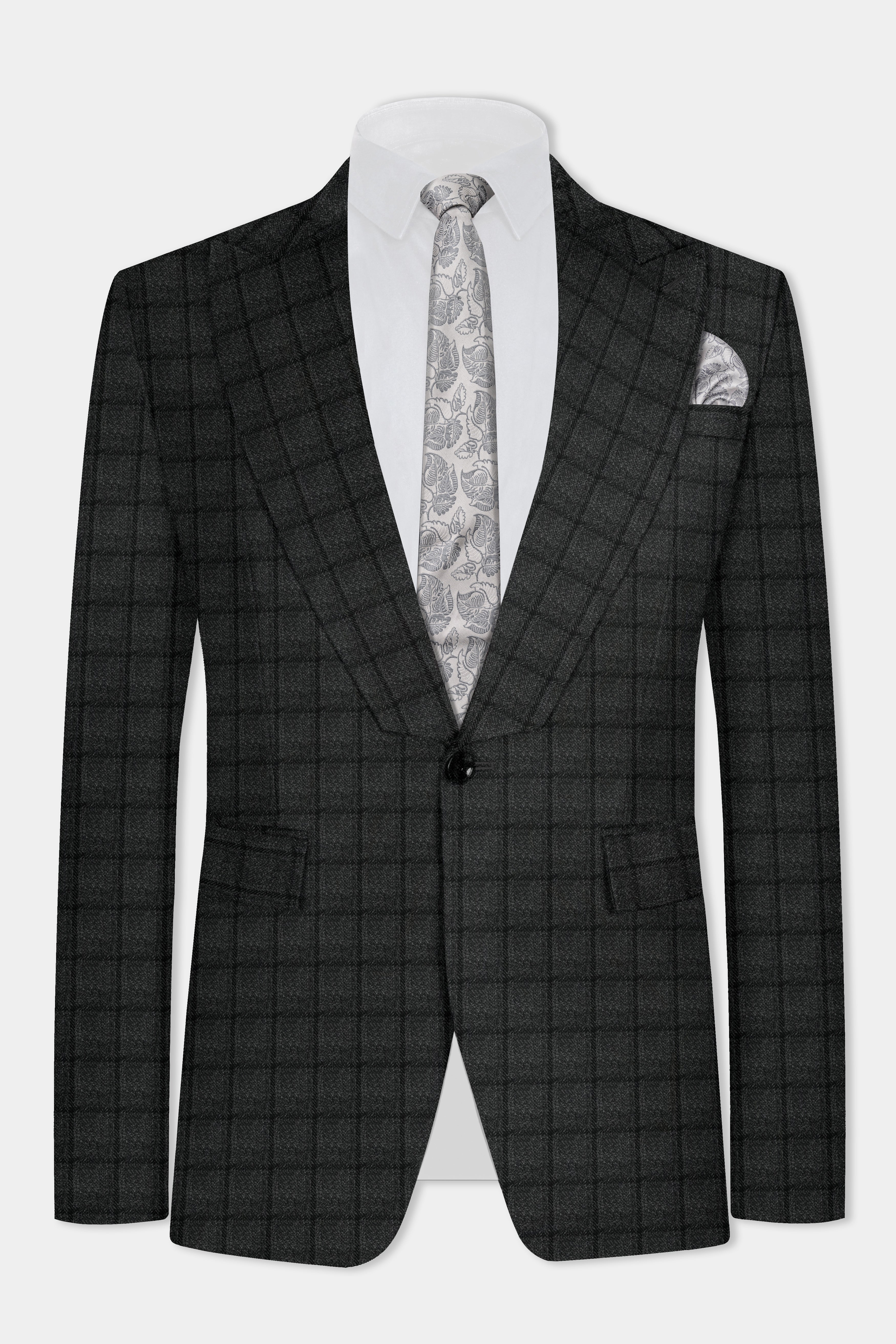 Zeus Gray Plaid Tweed Suit