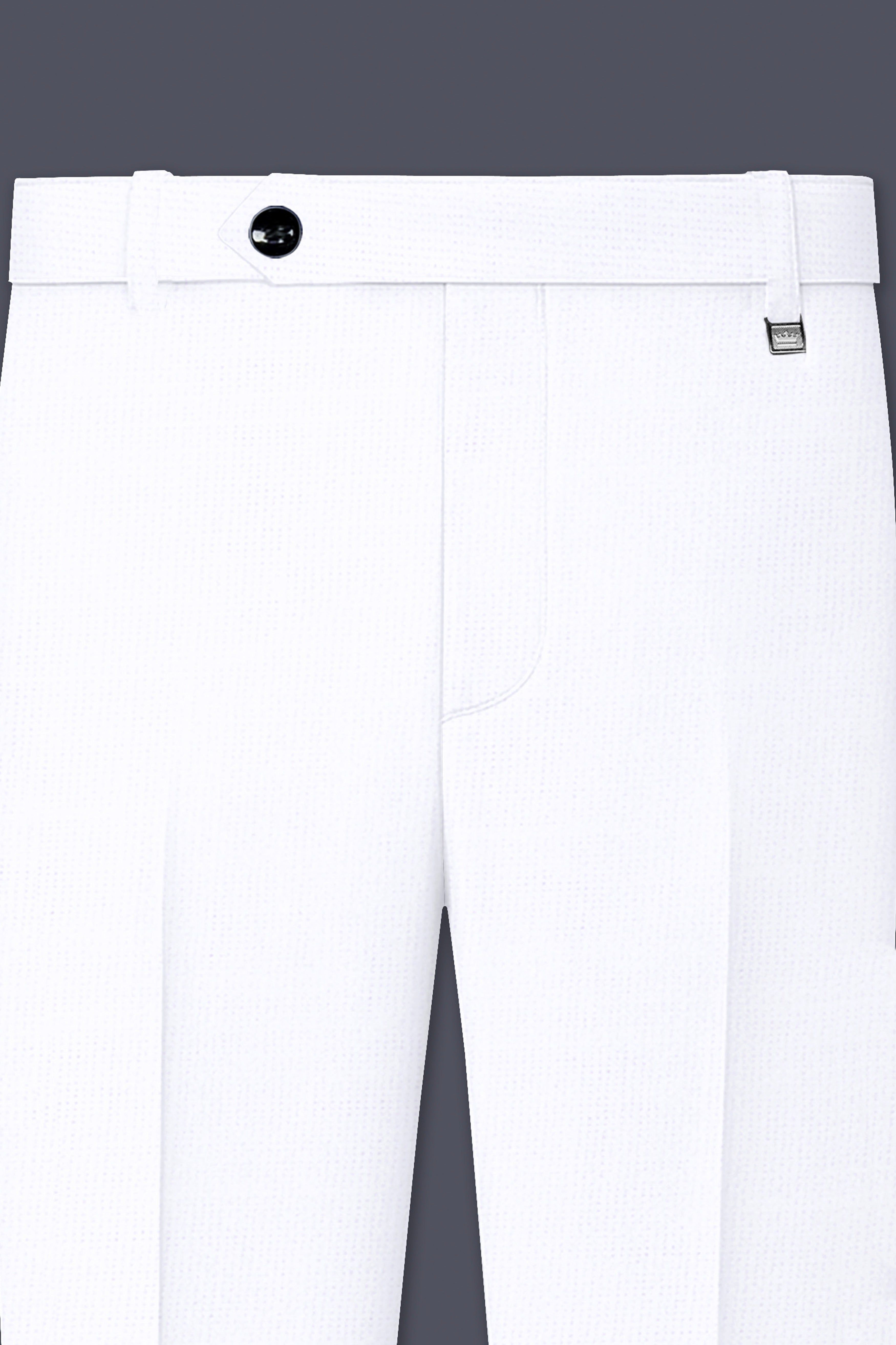 Snow White Luxurious Linen Double-breasted Sports Suit