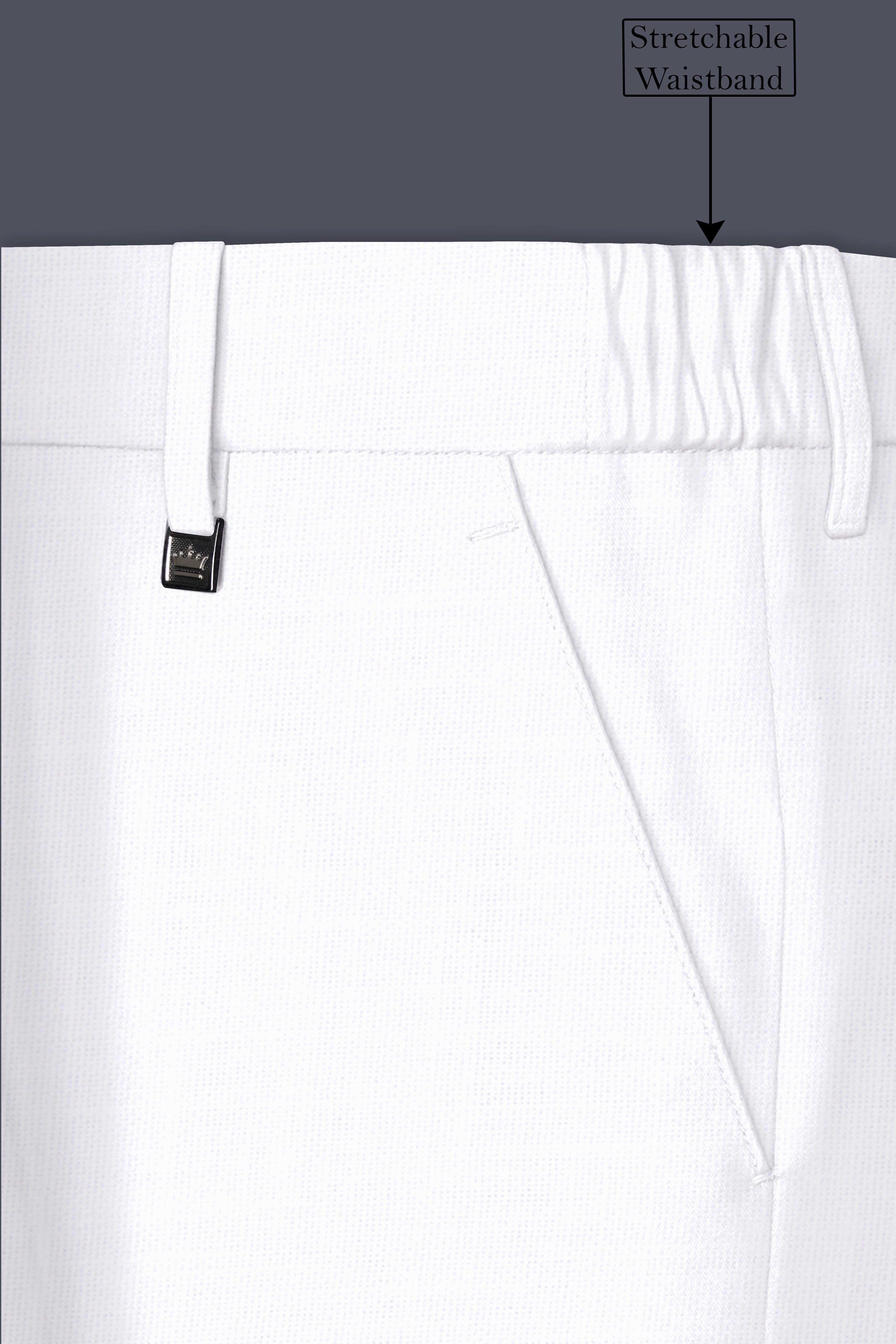 Snow White Luxurious Linen Double-breasted Sports Suit