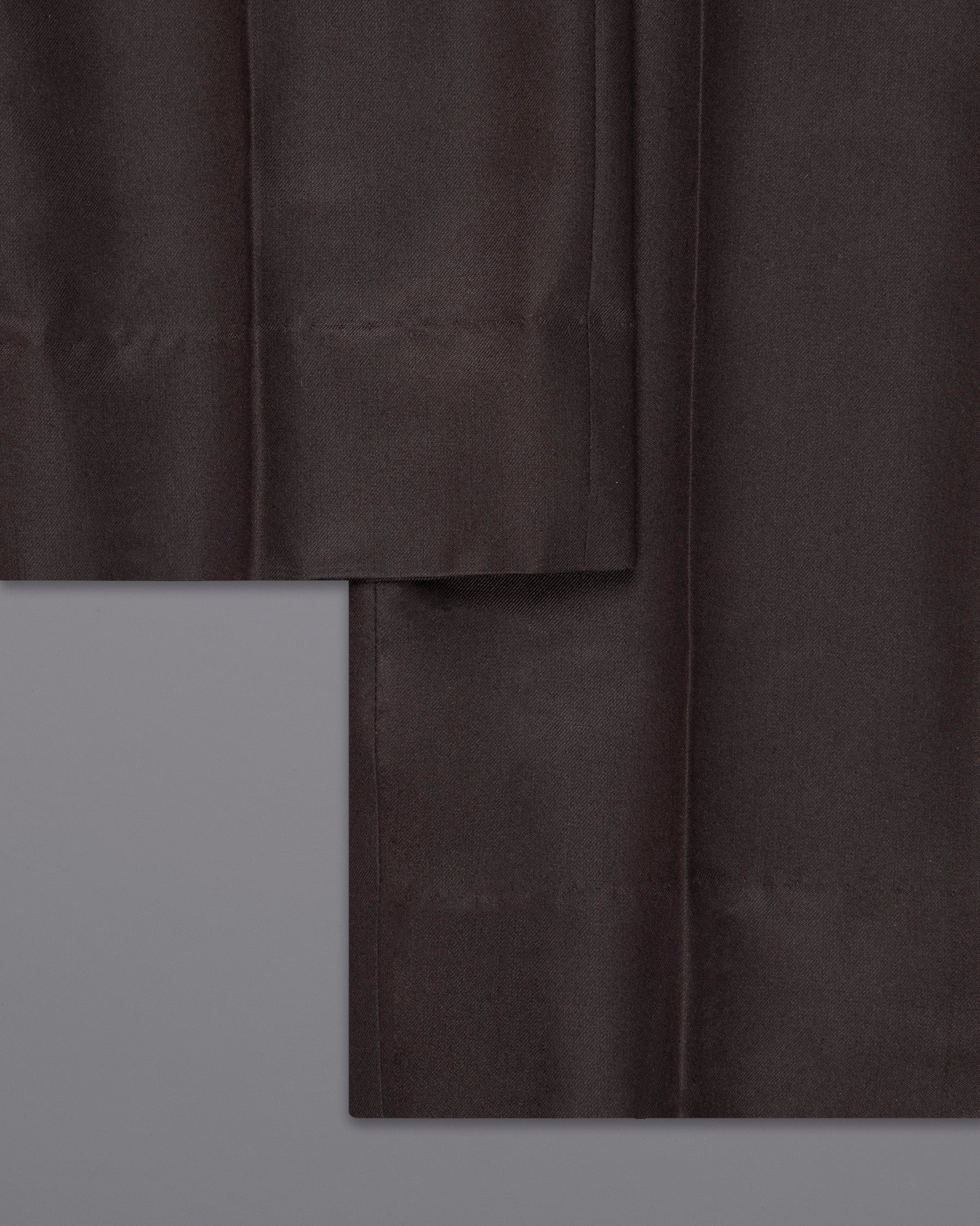 Aubergine Tuxedo Wool Rich Suit