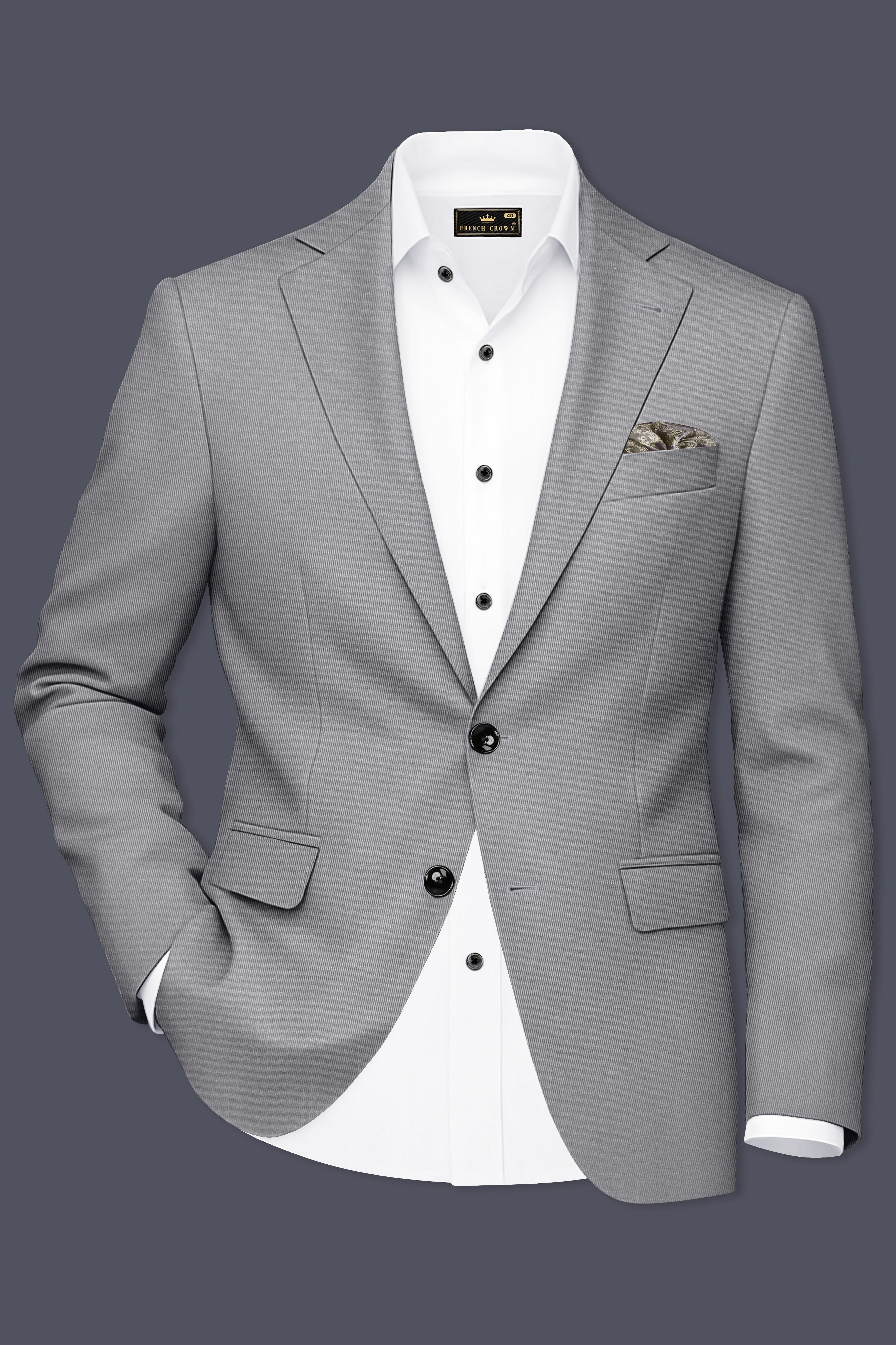 French Gray Premium Cotton Suit