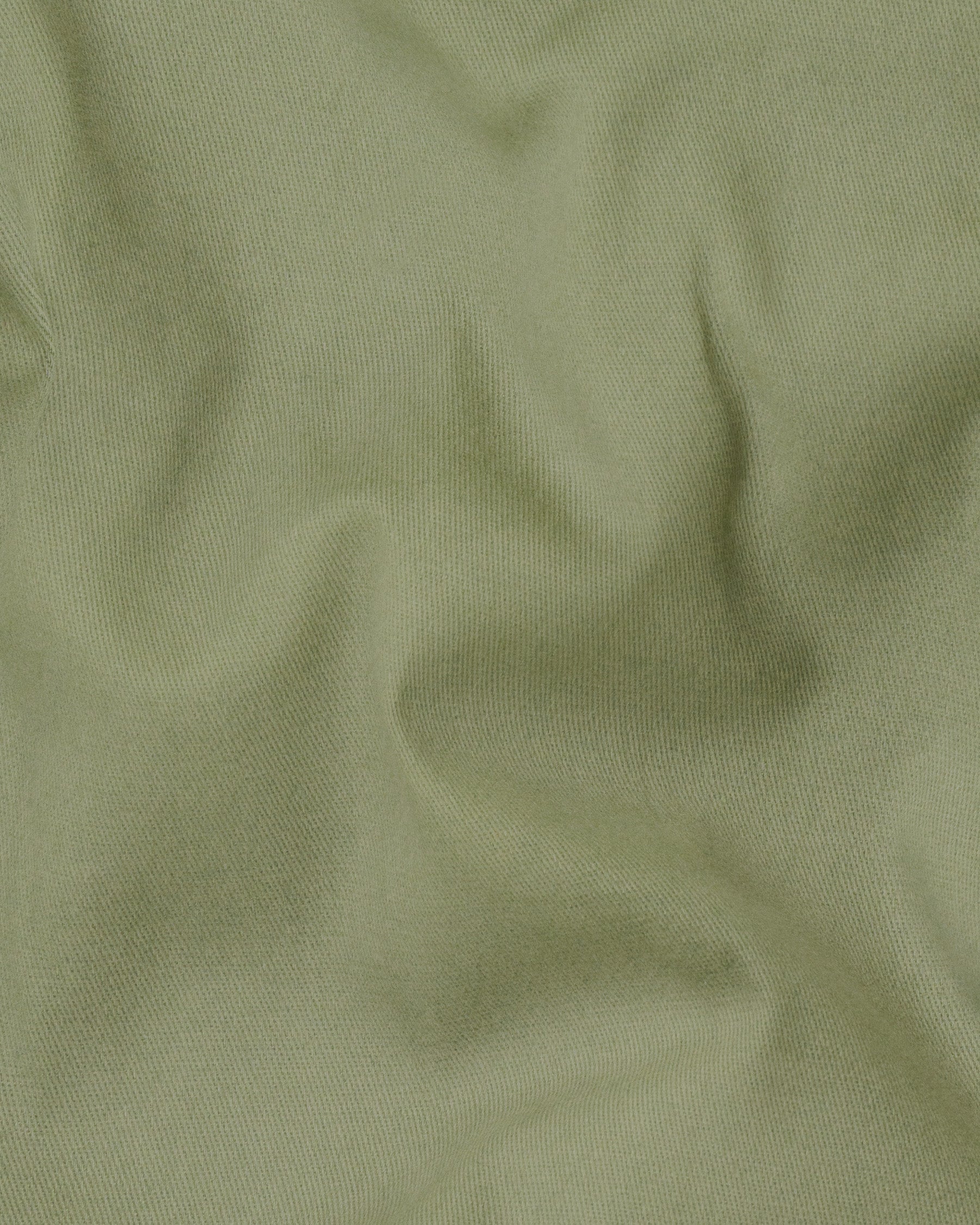 Kelp Green Heavyweight Double-Breasted Premium Cotton Suit