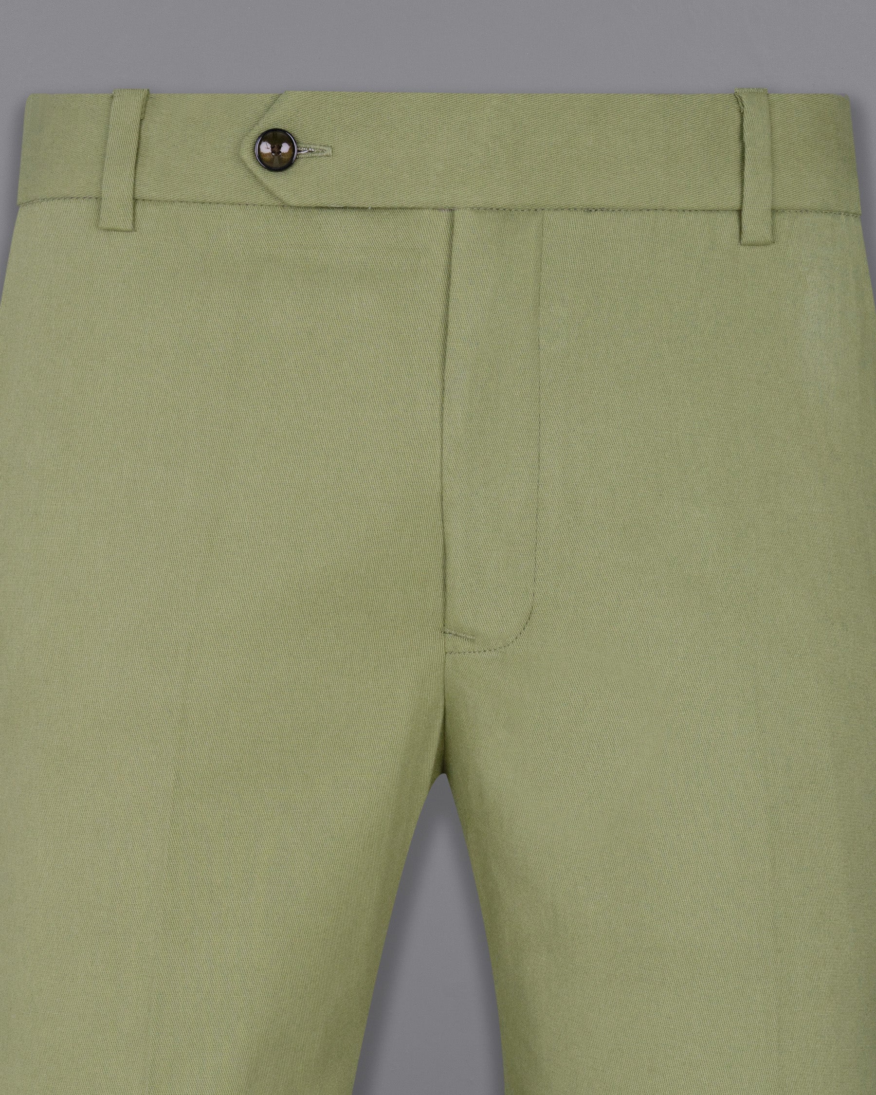 Kelp Green Heavyweight Double-Breasted Premium Cotton Suit