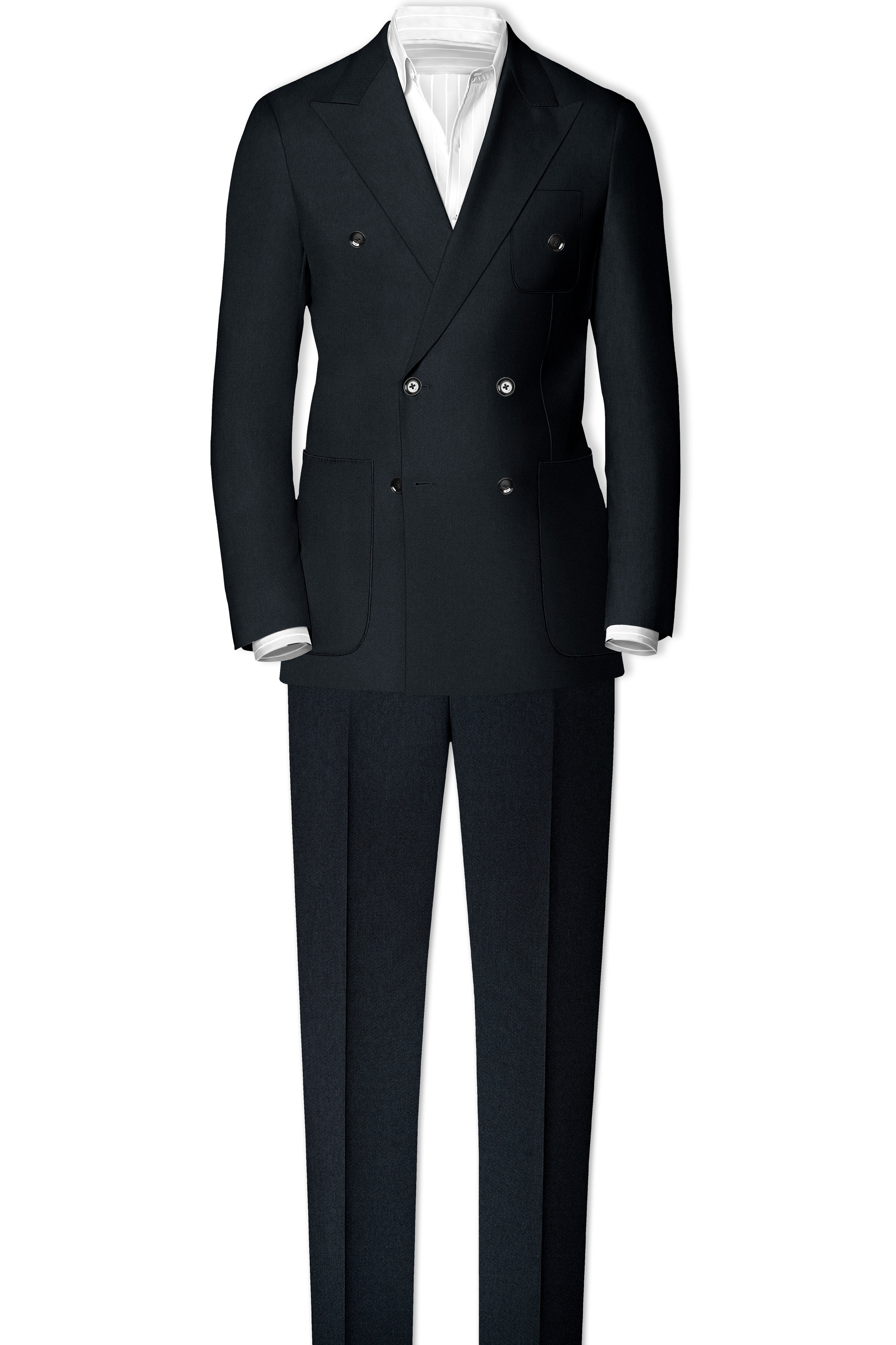 Piano Grey Double Breasted Woolrich Sports Suit