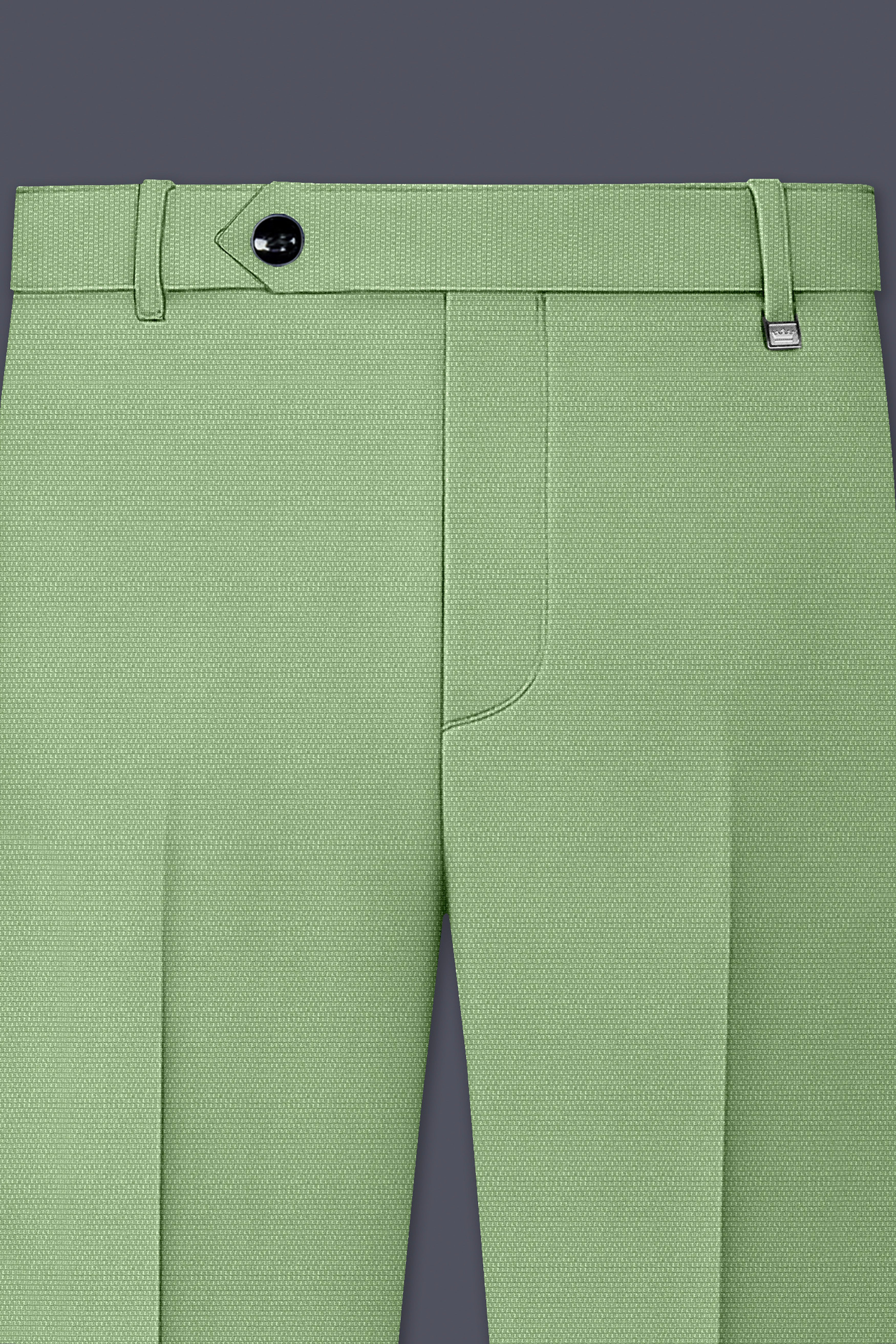 Camouflage Green Cross Placket Bandhgala Wool rich Suit