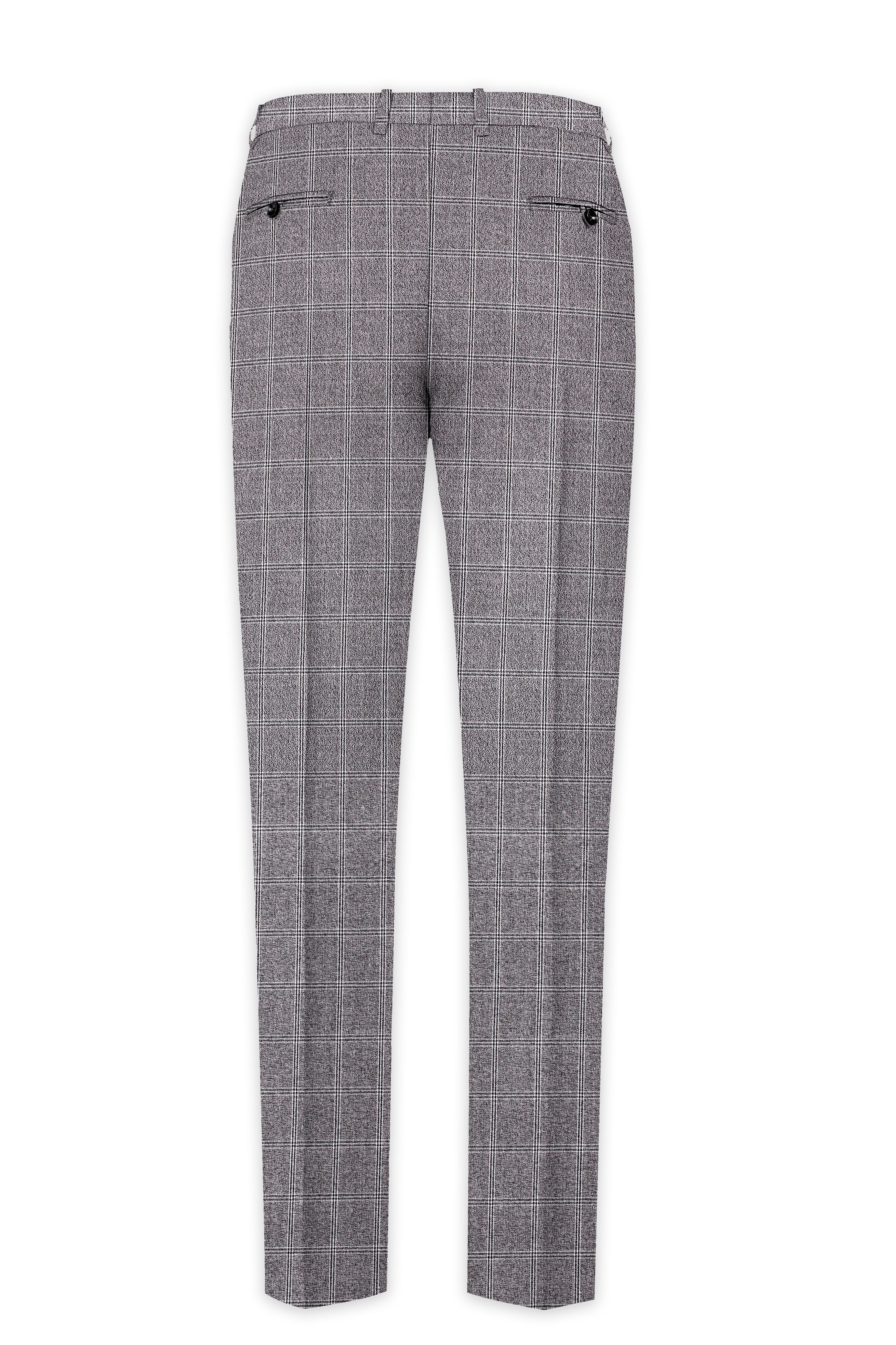 Manatee Grey windowpane Wool Rich Suit