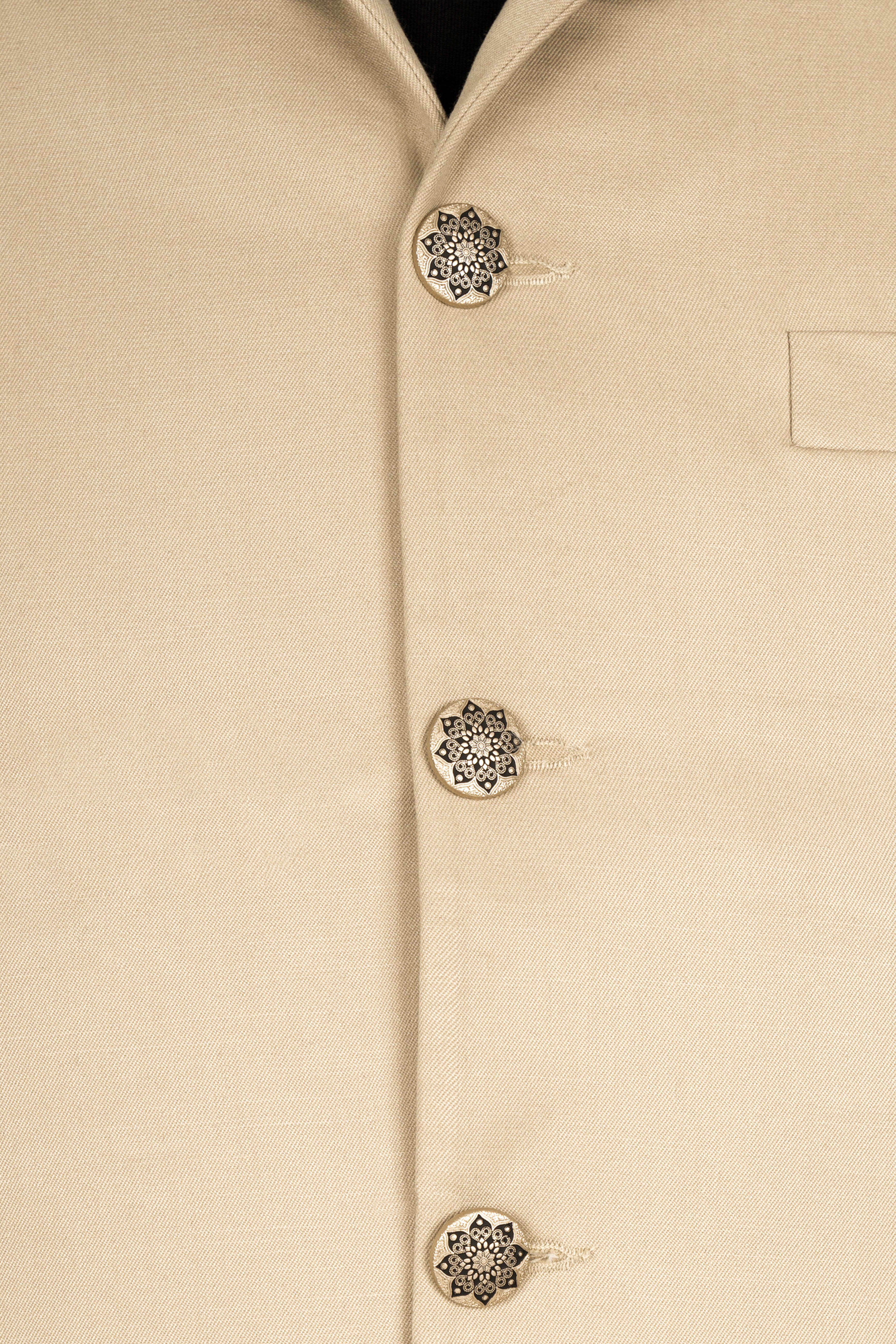 Calico Cream Subtle Sheen Designer Suit