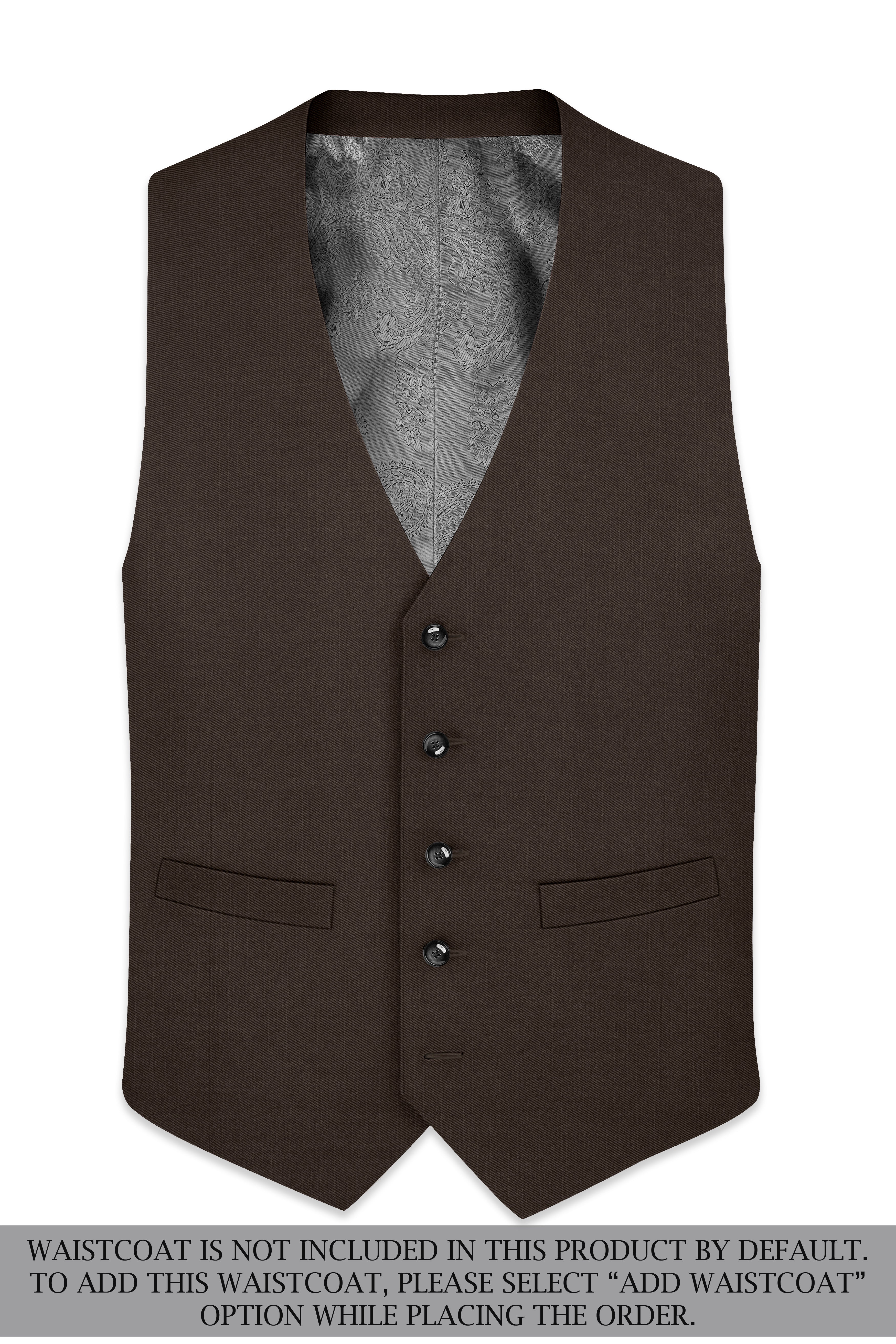 Don Juan Brown Wool Rich Suit