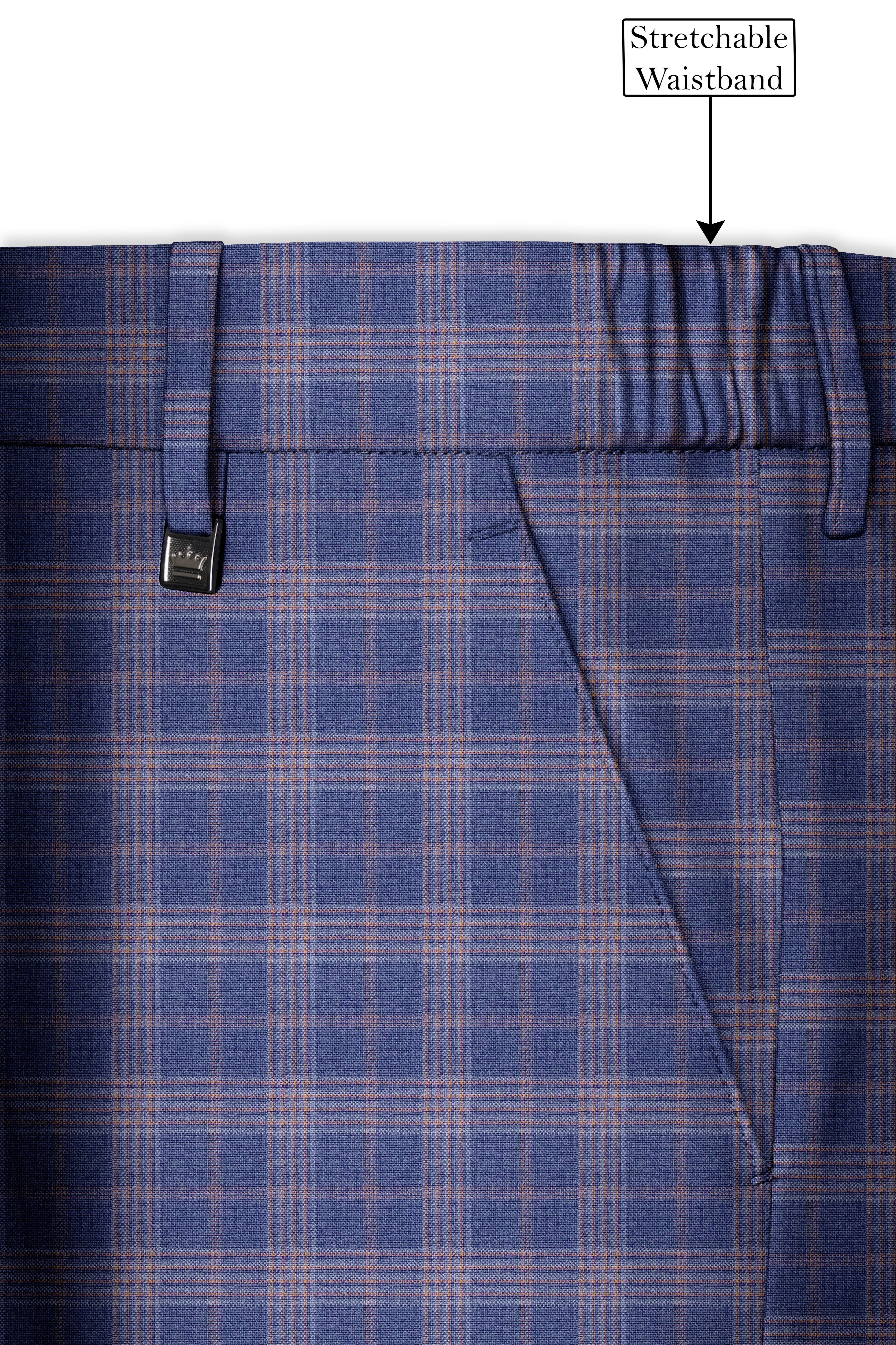 Trout Gray Super fine Checkered Wool Rich Tuxedo Suit