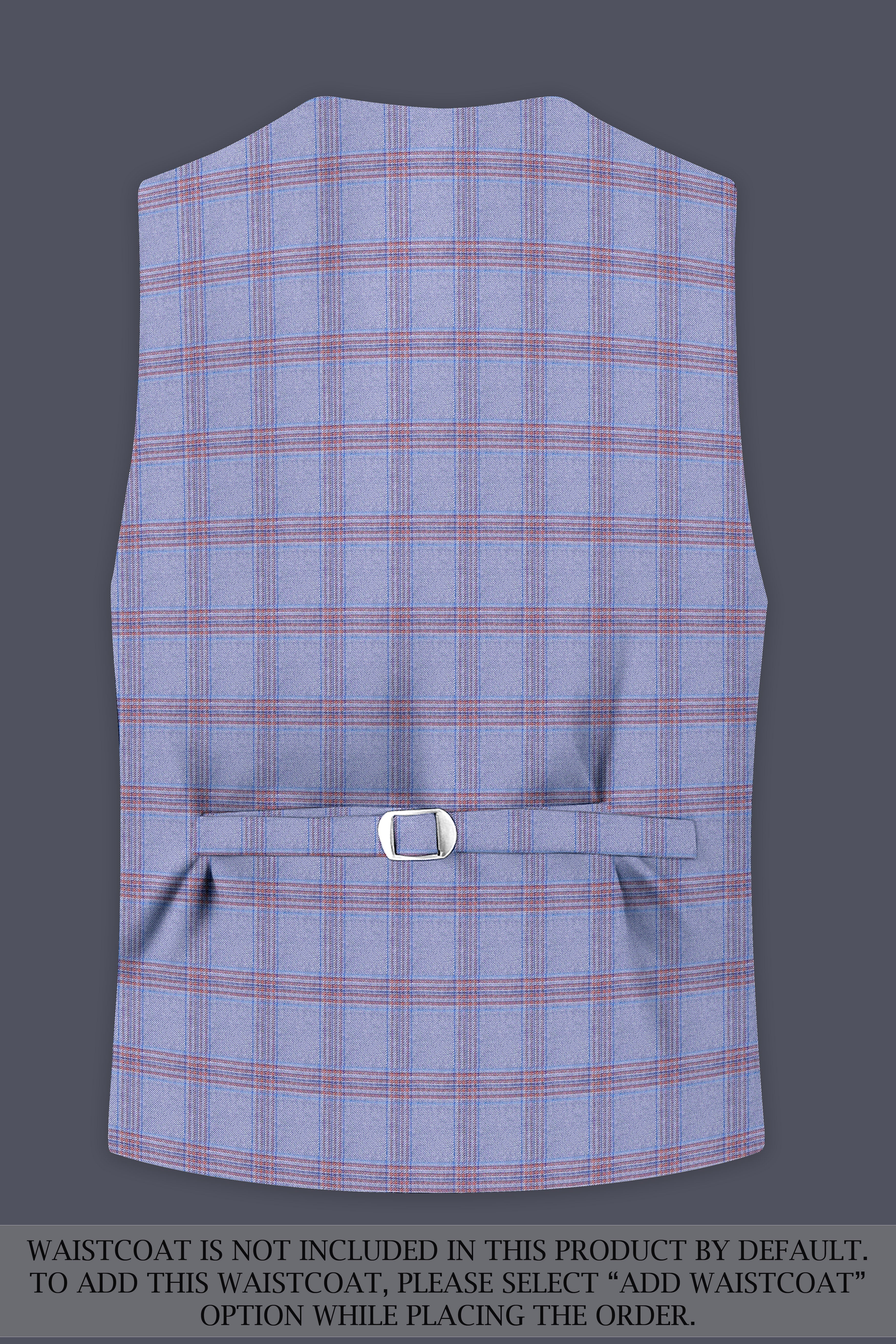 Manatee Grey Super fine Plaid Premium Cotton Suit