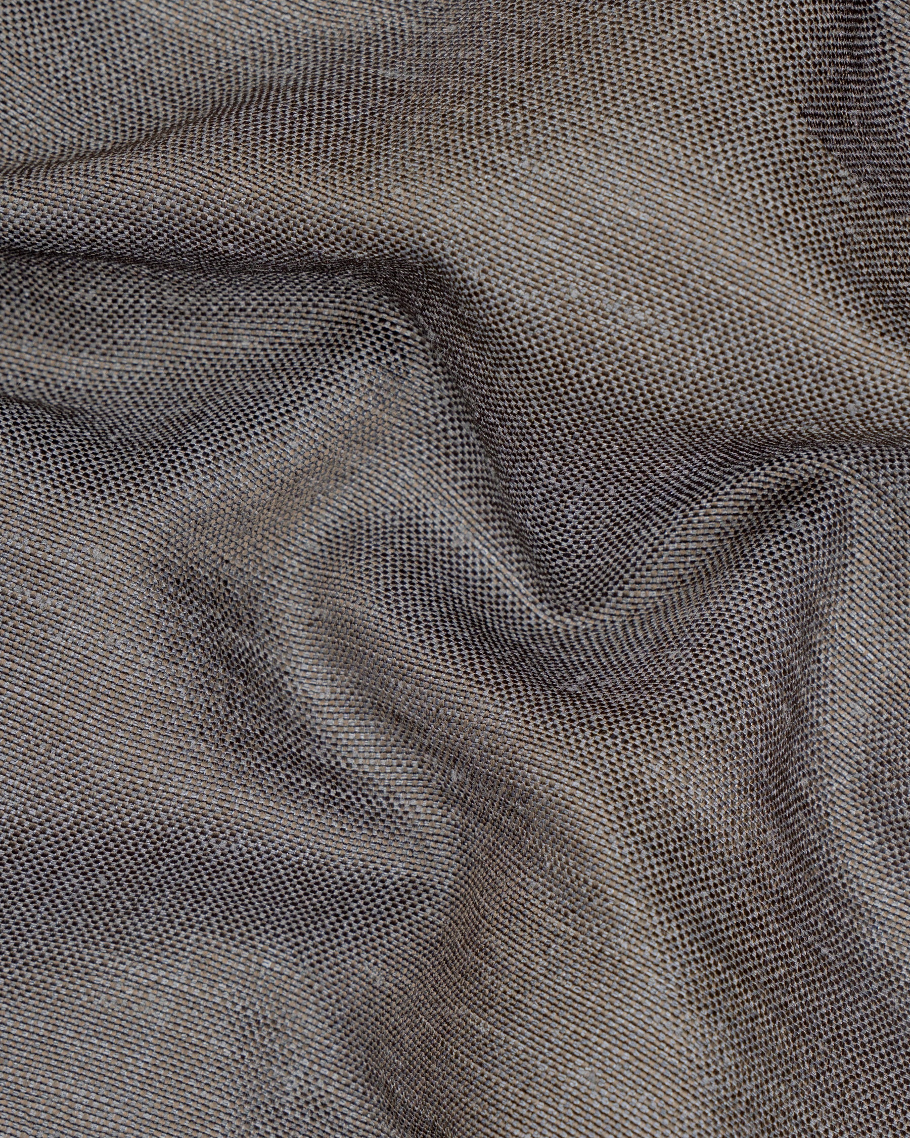 Sandstone Gray  Cross Placket Bandhgala Designer Suit