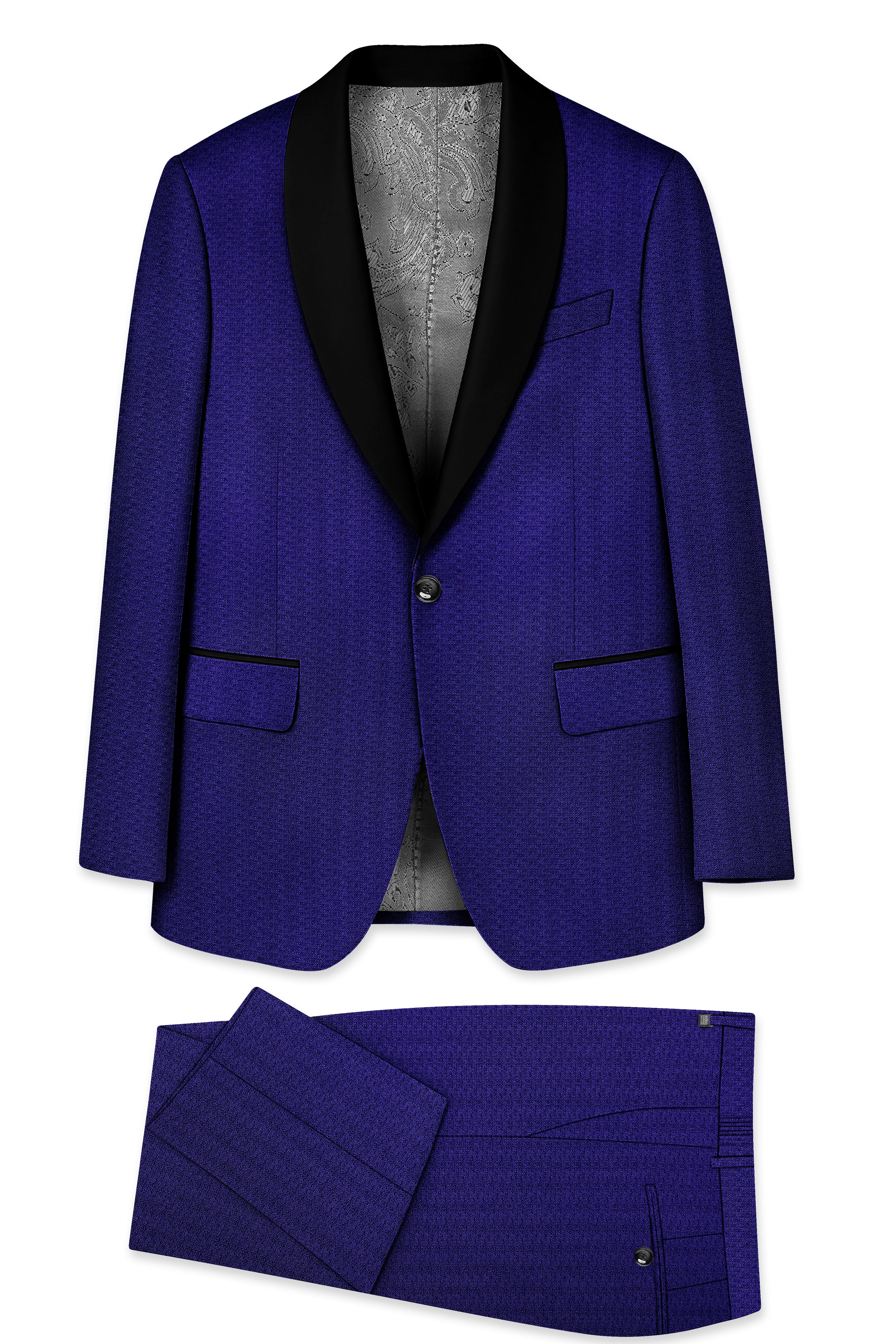 Jacarta Blue Designer Tuxedo Suit