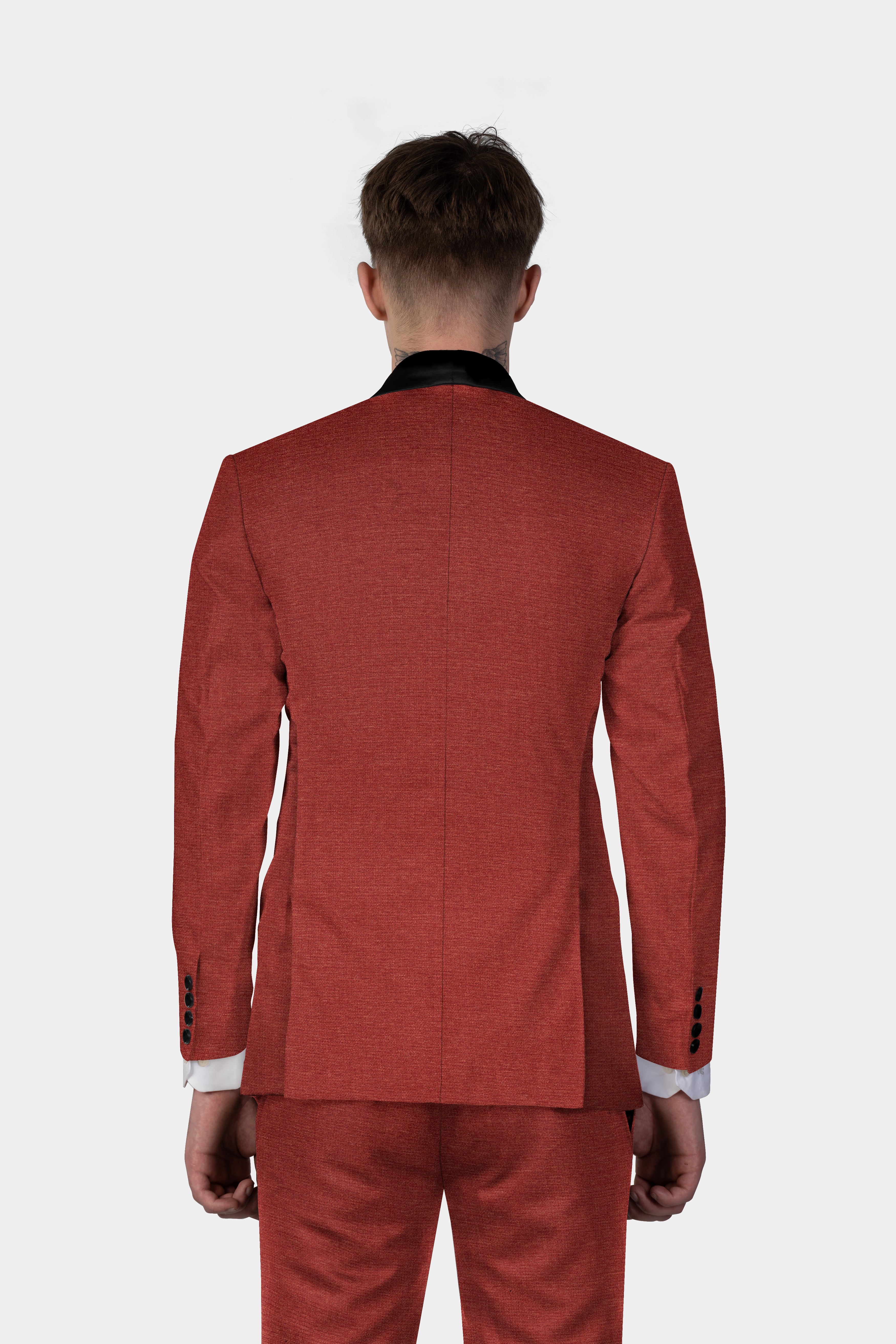 Pale Carmine Tuxedo Suit