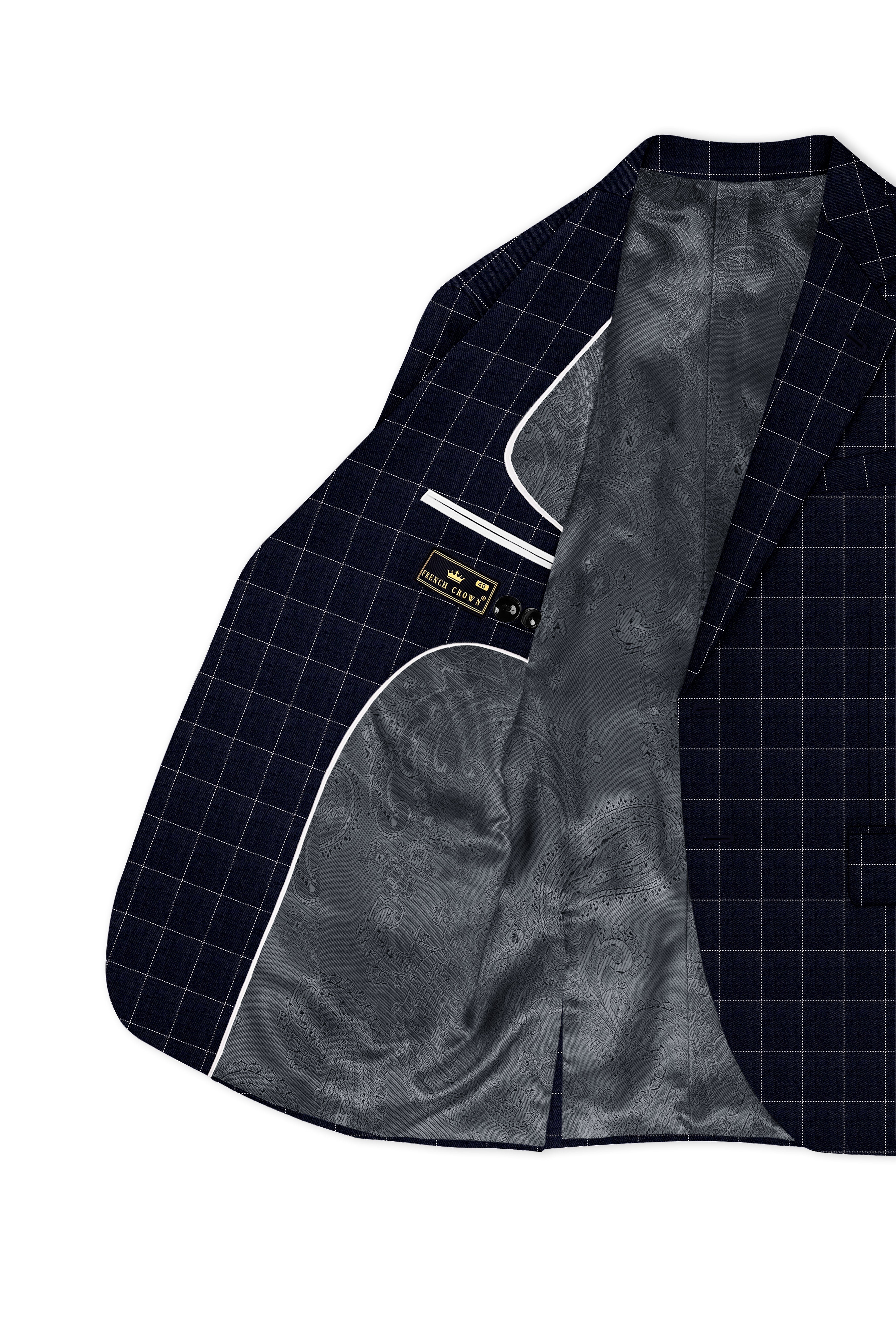 Thunder Blue Windowpane Suit
