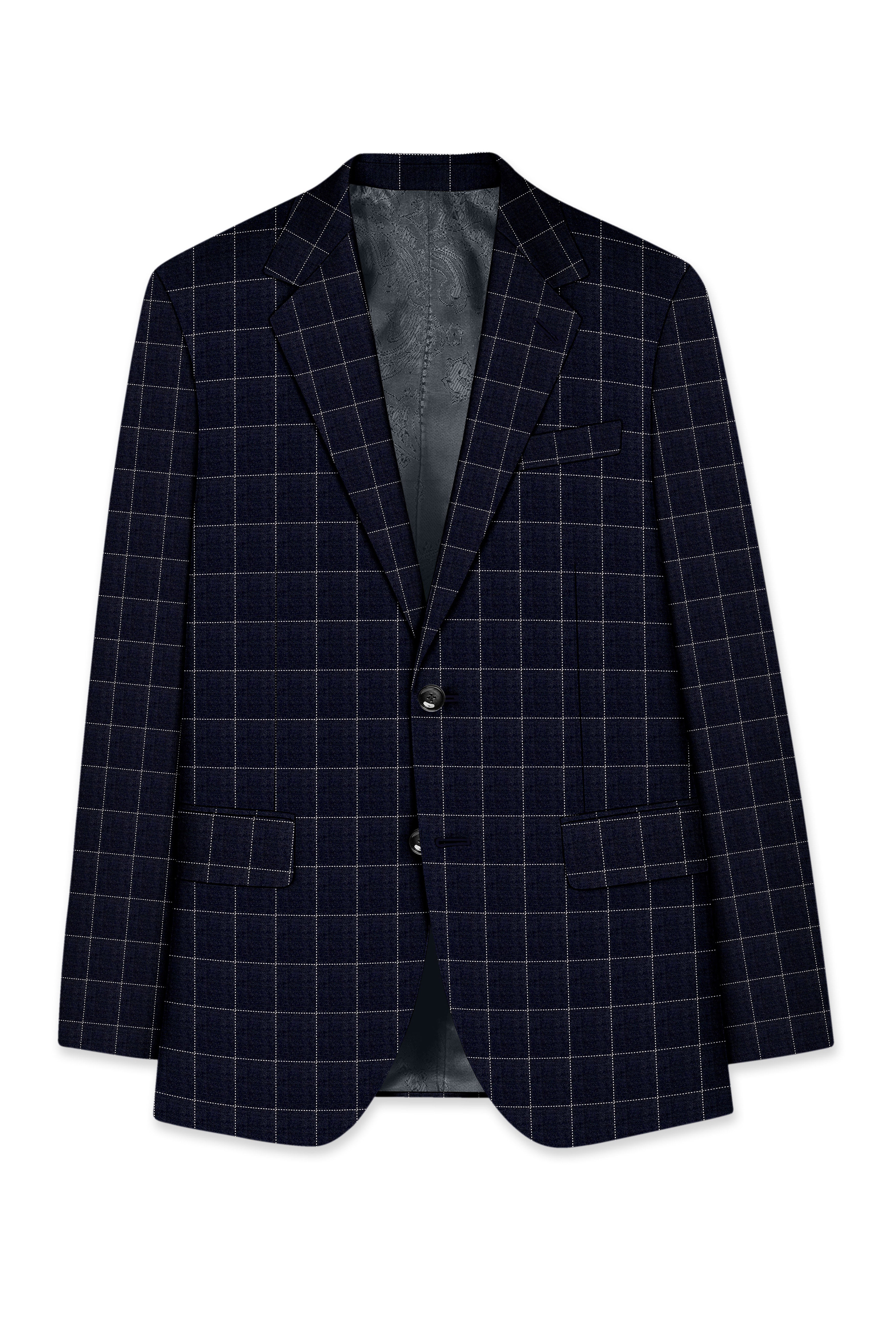 Thunder Blue Windowpane Suit