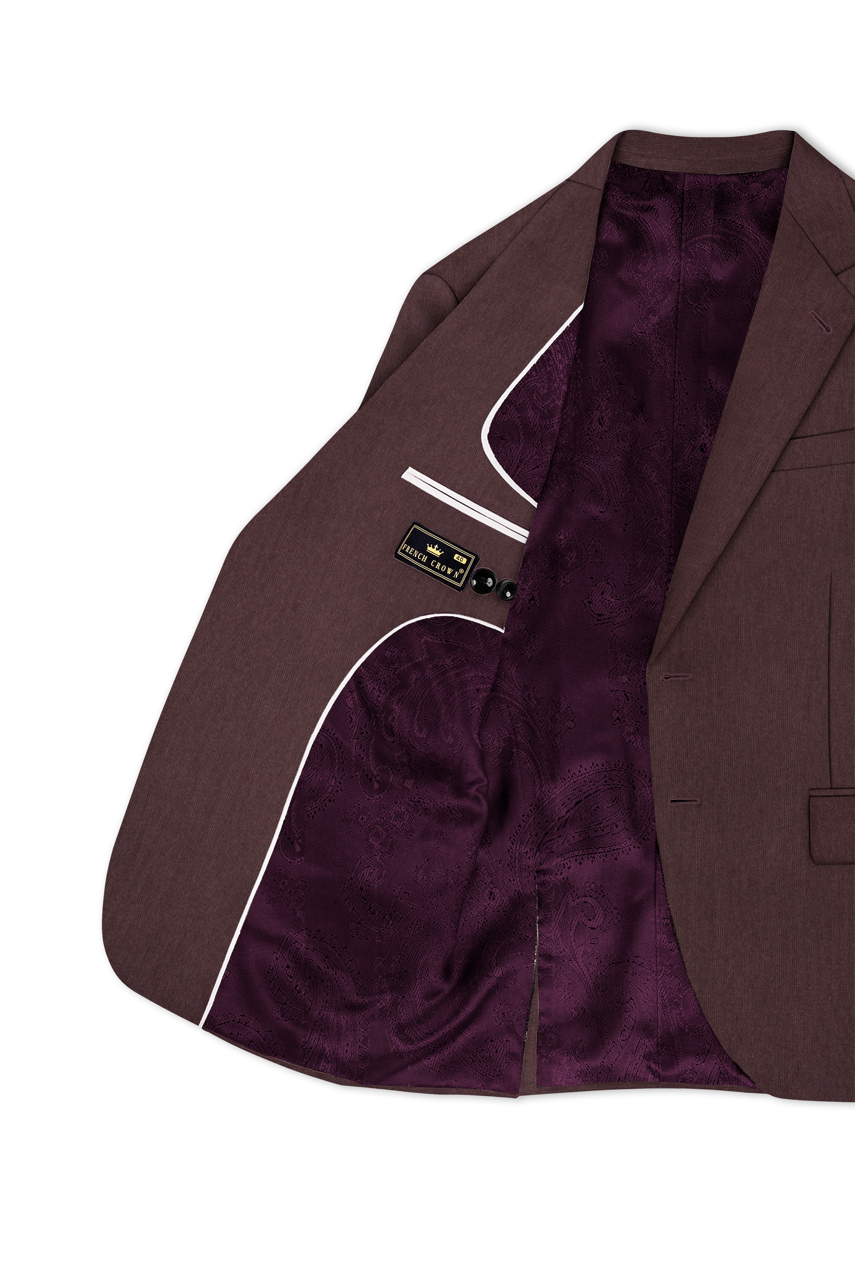 Russett Brown Single Breasted Suit