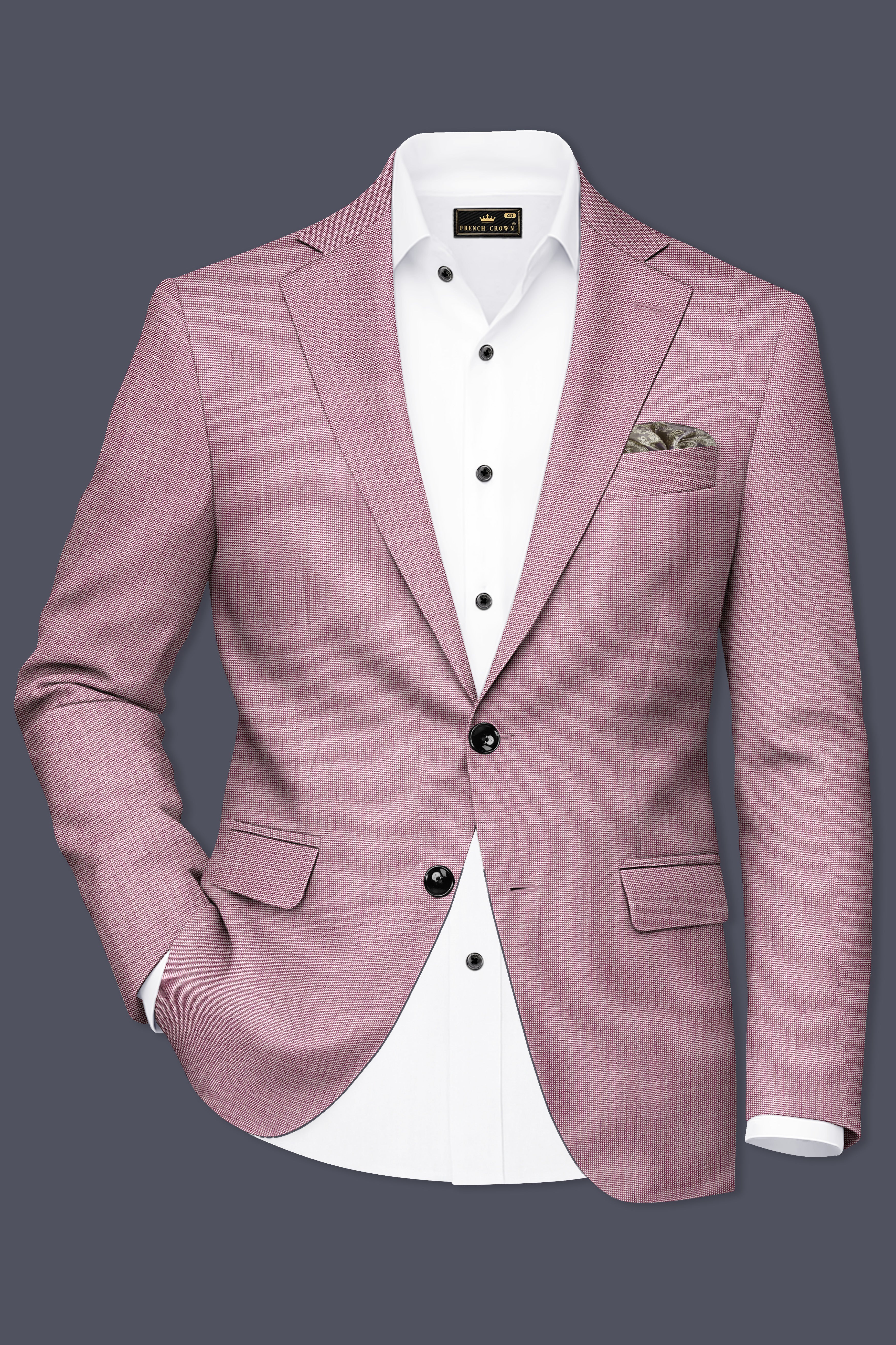 Coral Tree Red Single Breasted Suit