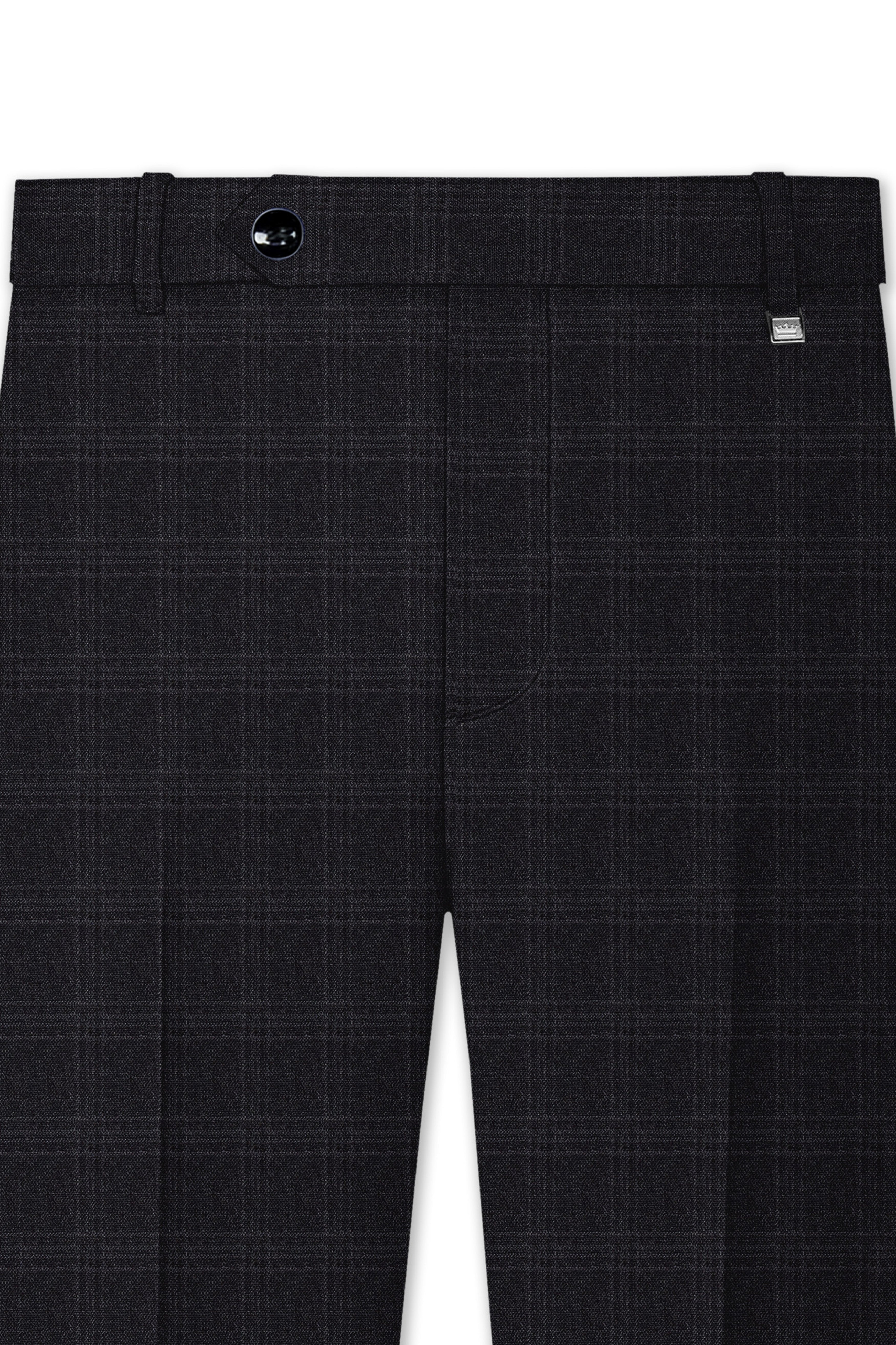 Tuatara Gray Subtle windowpanew Double Breasted Suit