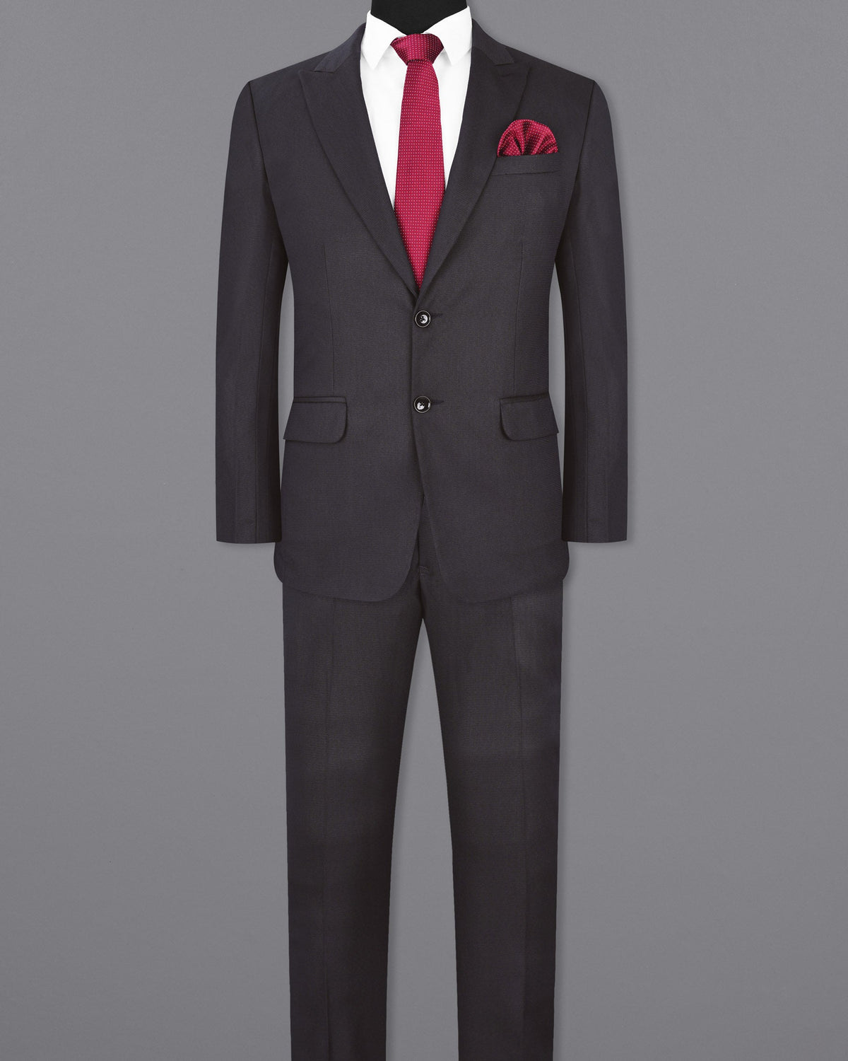 Gravel Gray Single Breasted Suit