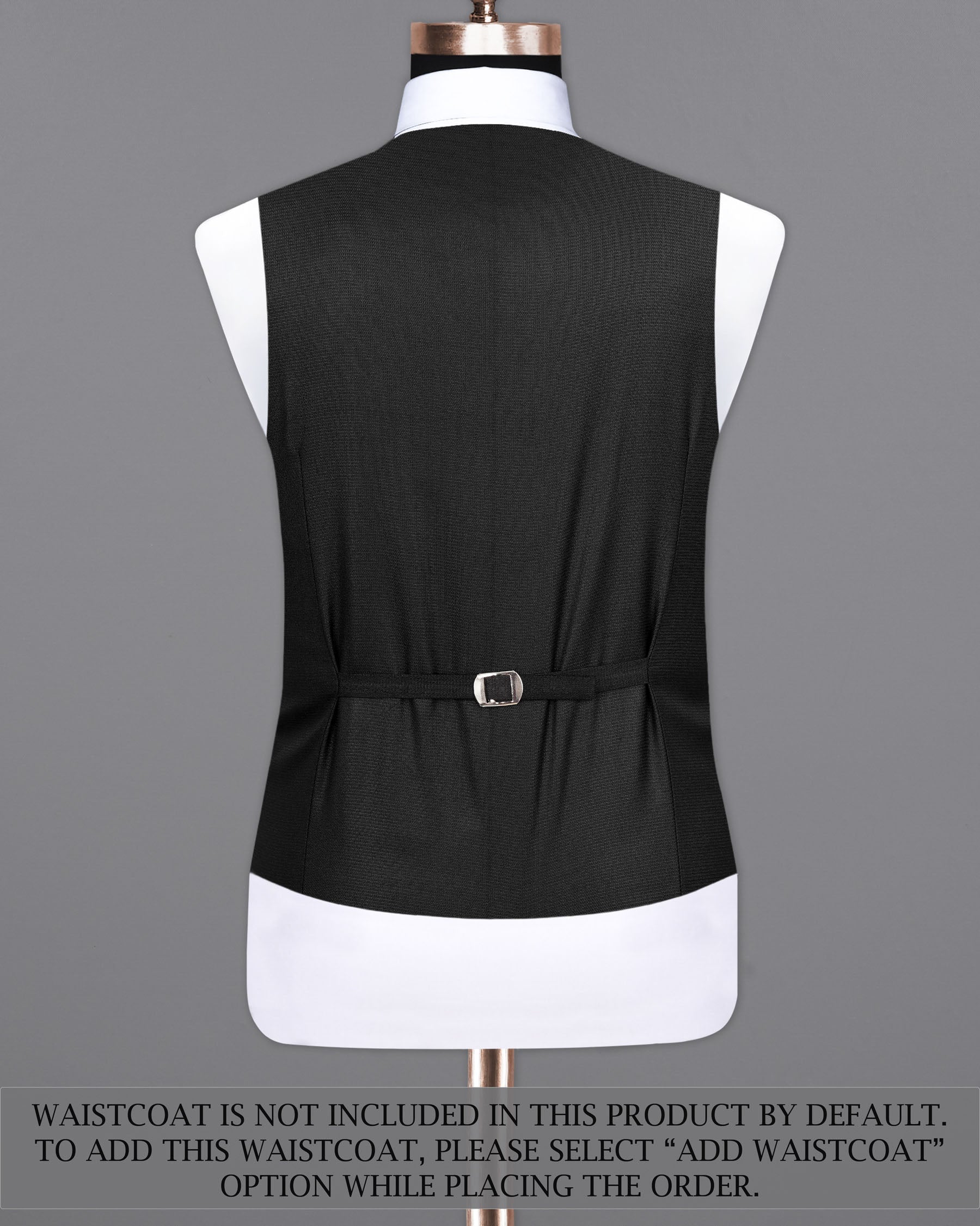 Melanzane Jade Black Double Breasted Suit