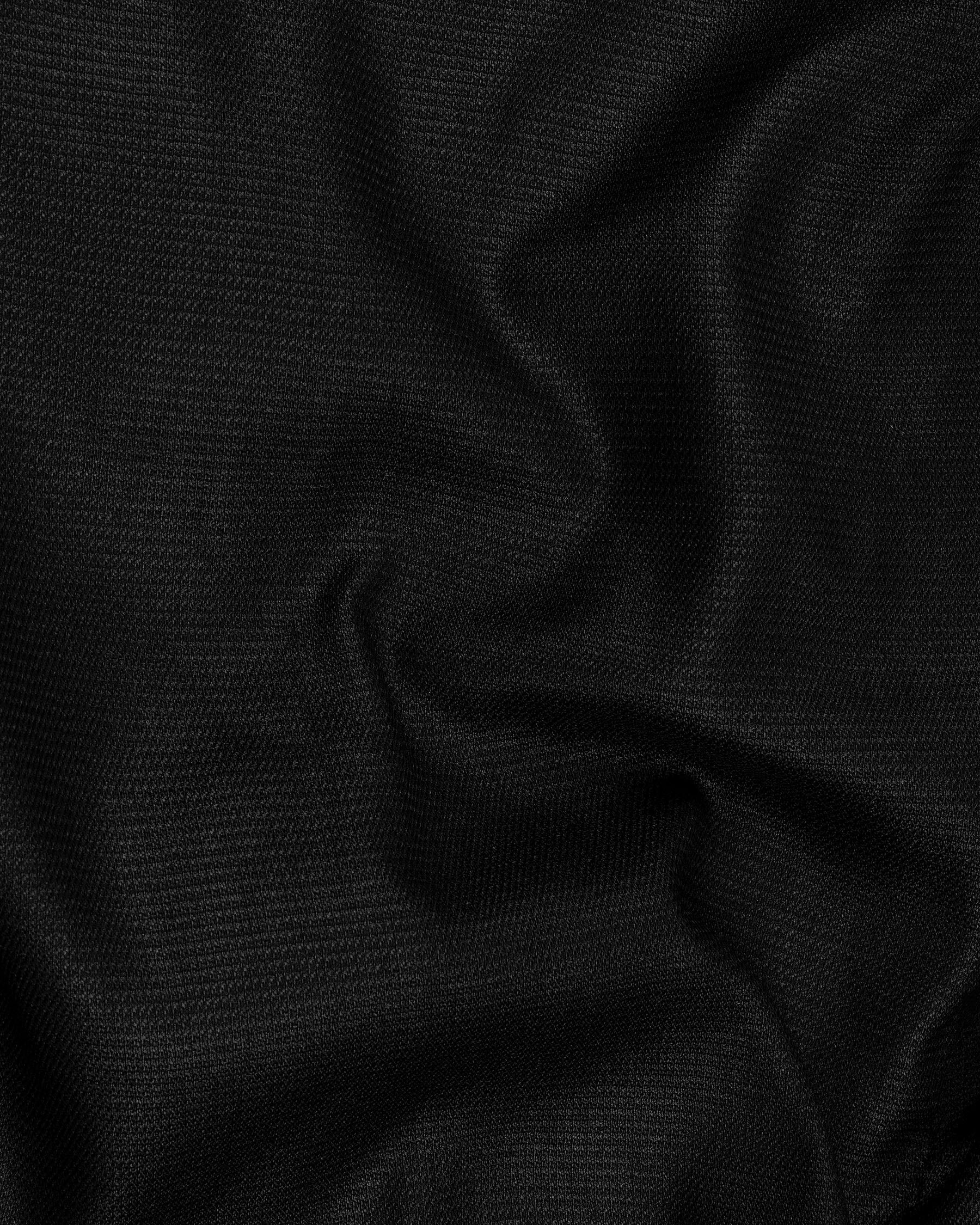 Melanzane Jade Black Double Breasted Suit