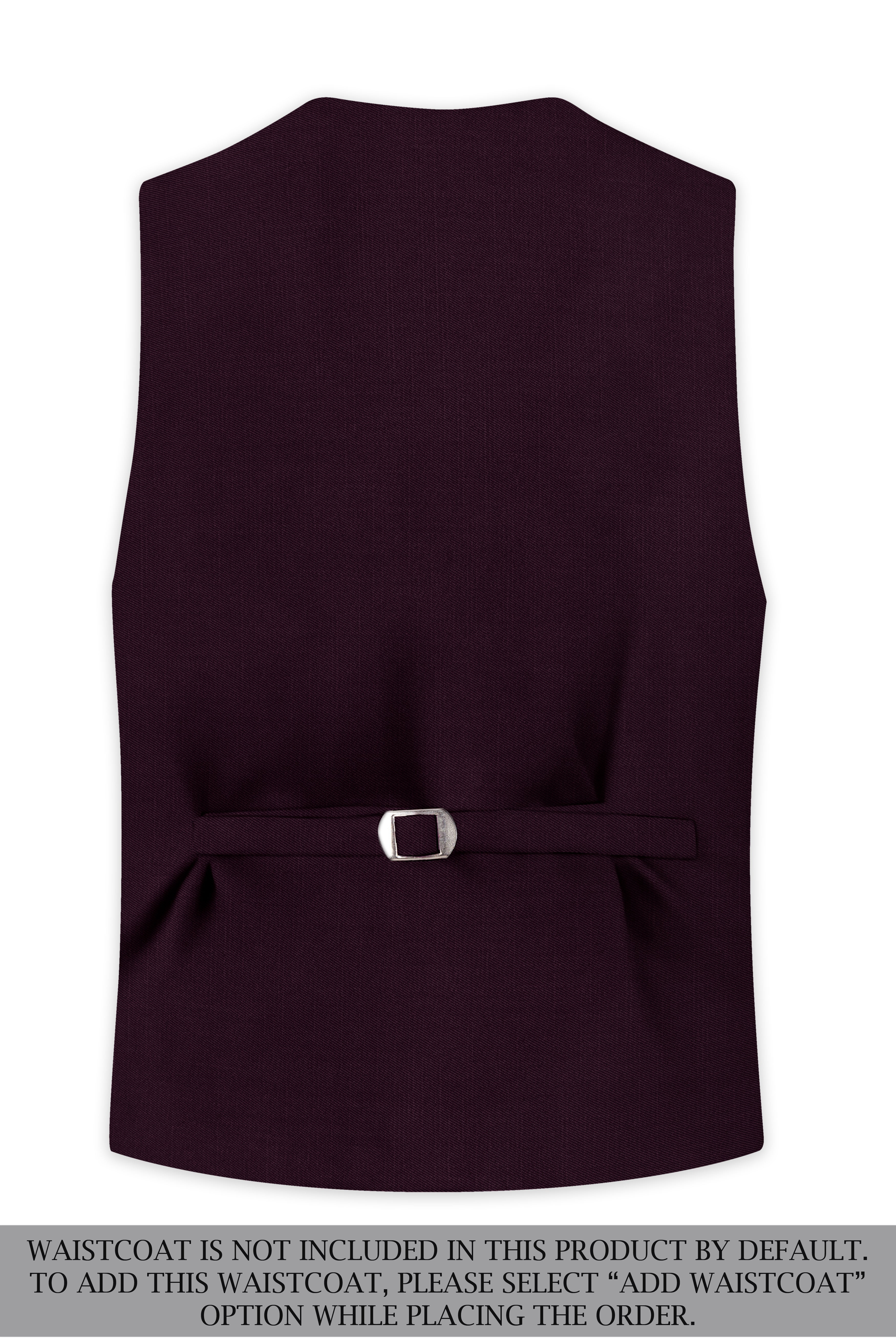 Eclipse Maroon Single Breasted Suit