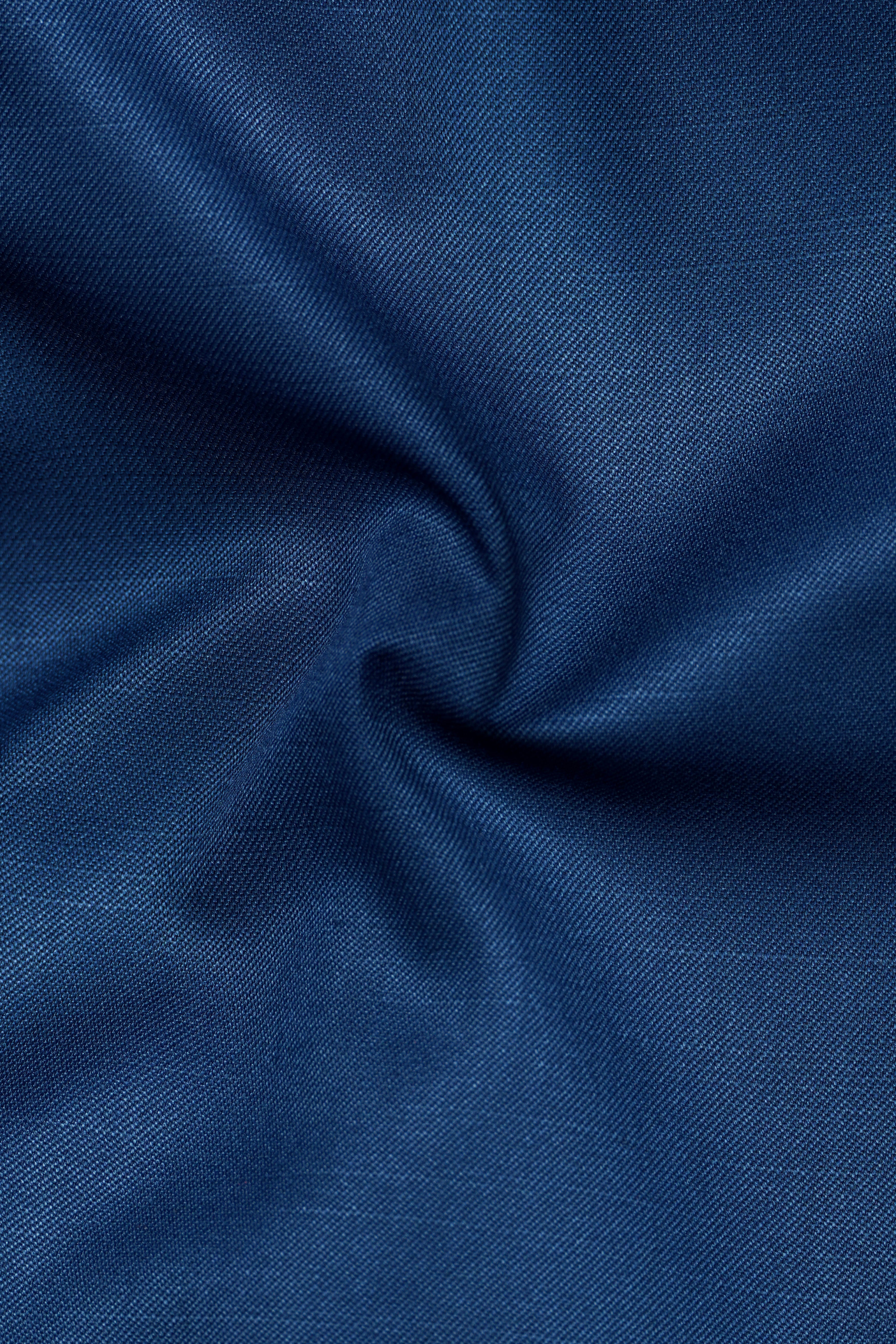 River Bed Blue Single Breasted Suit