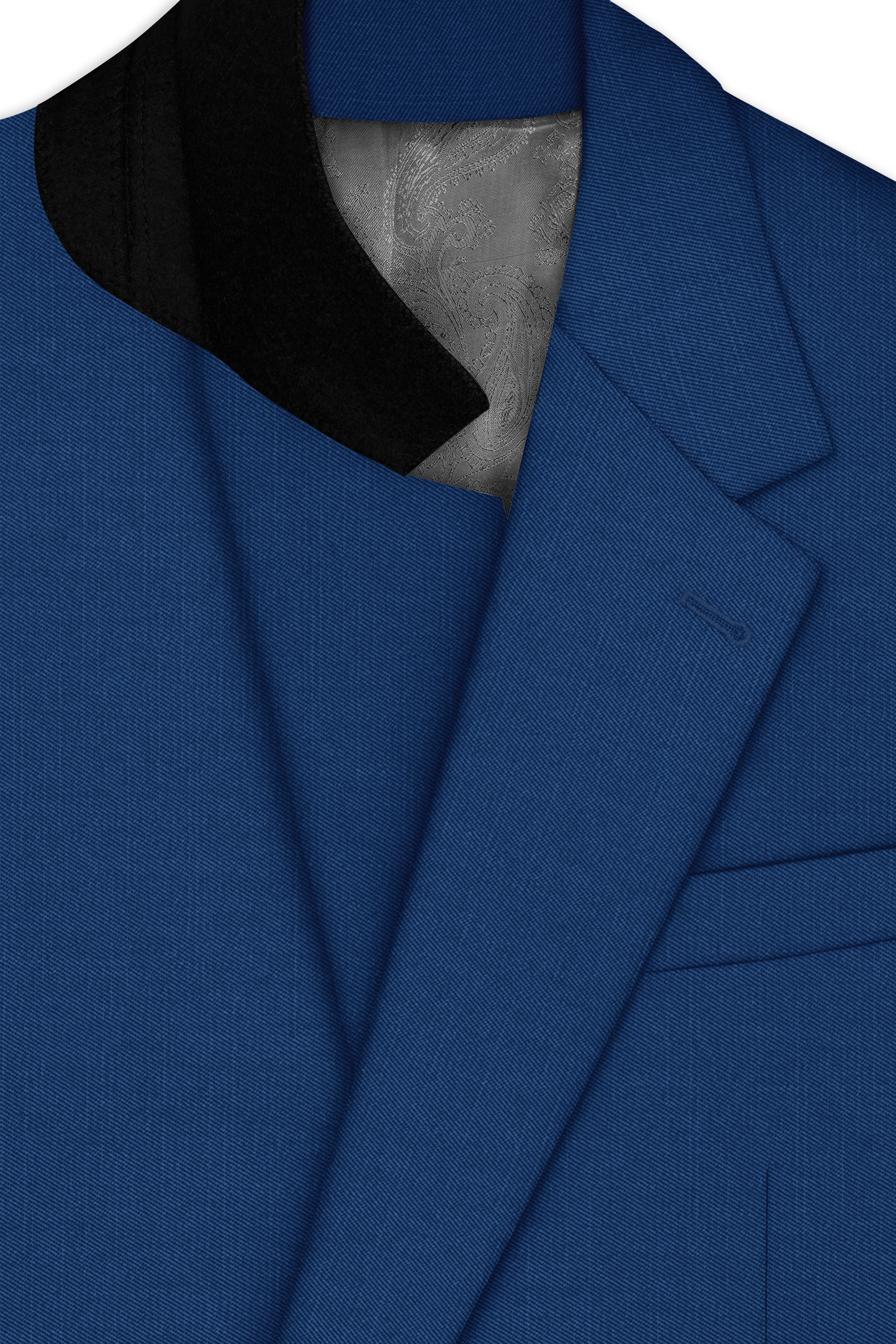 River Bed Blue Single Breasted Suit