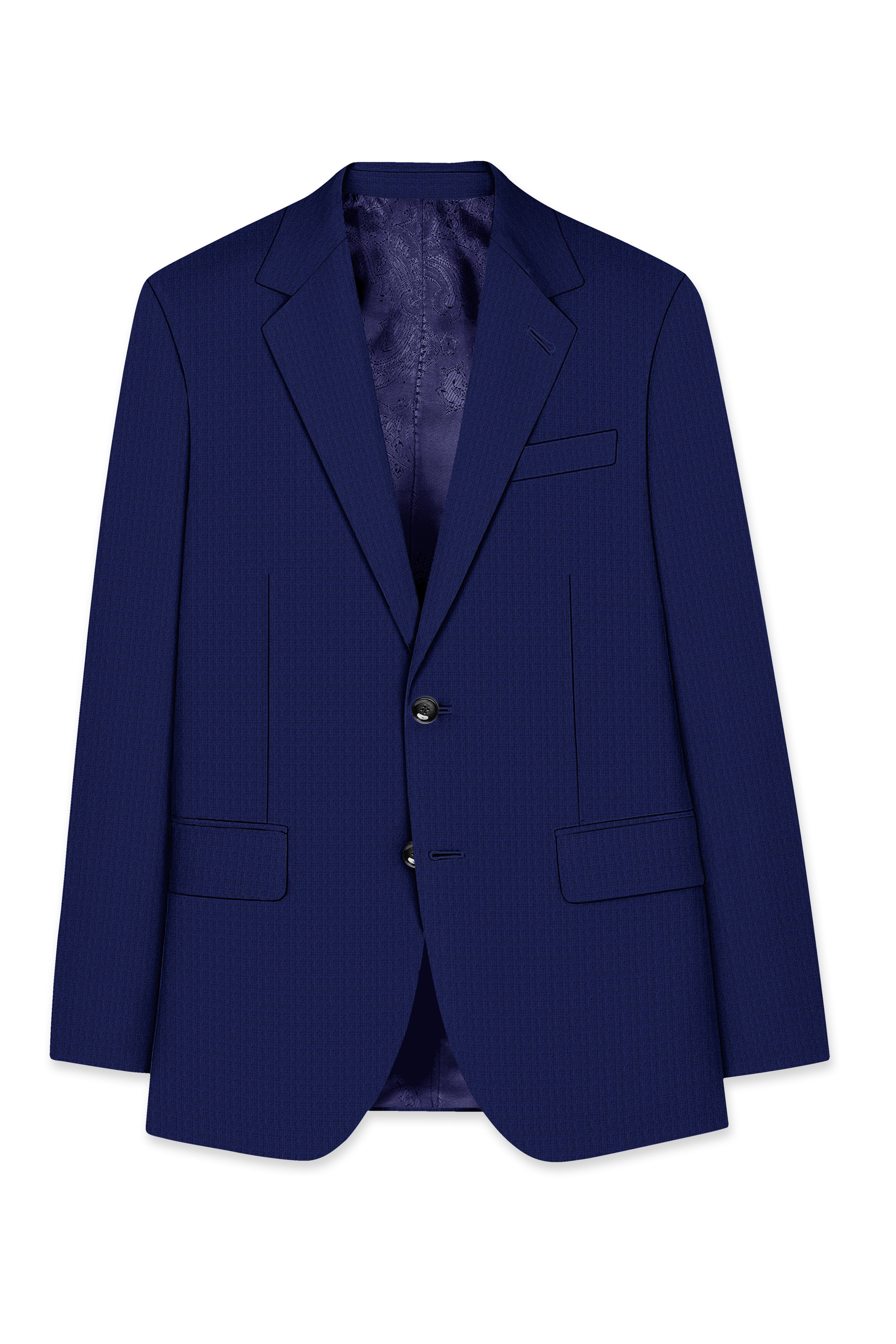 Rhino Blue Single Breasted Suit