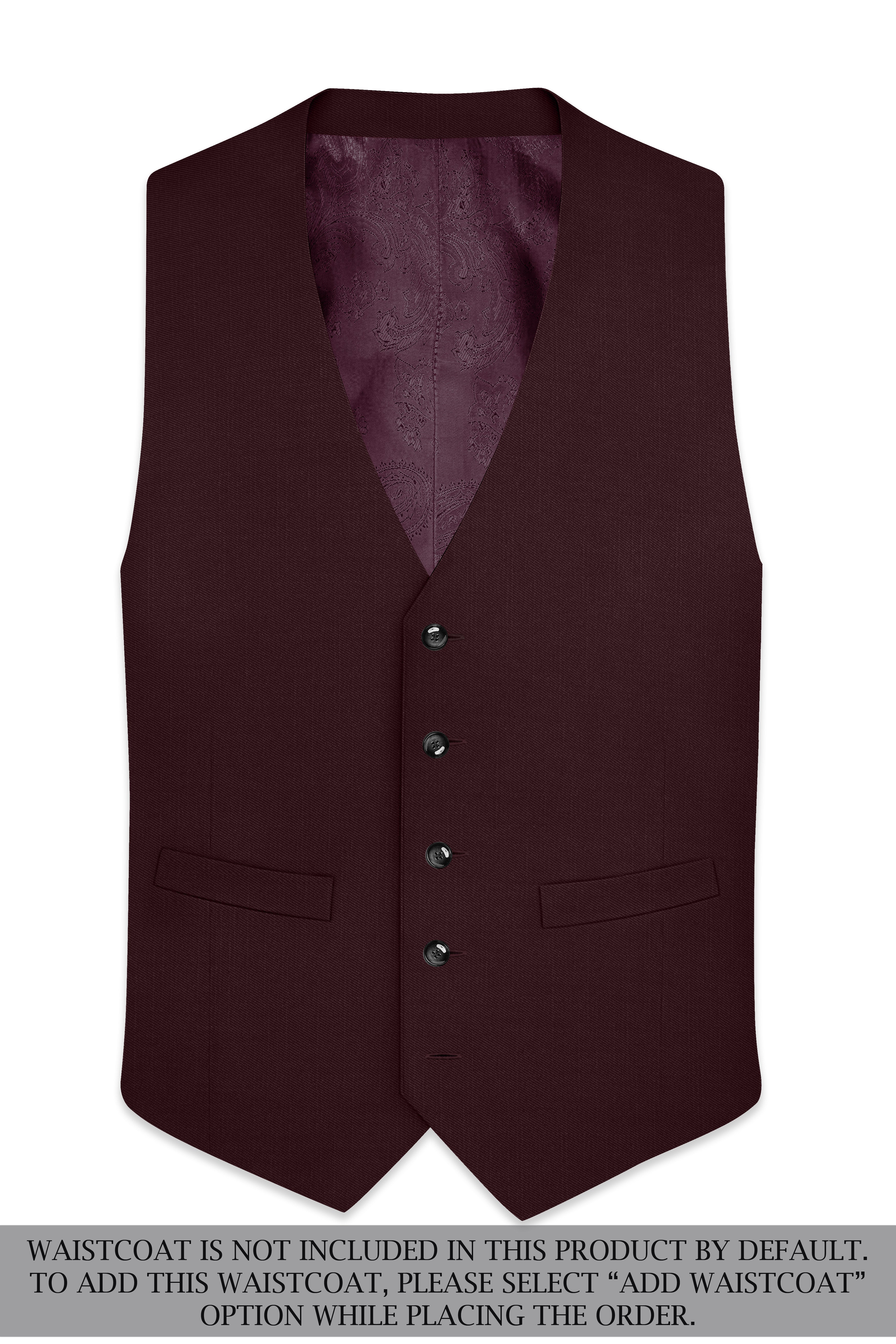 Matterhorn Maroon Double Breasted Suit