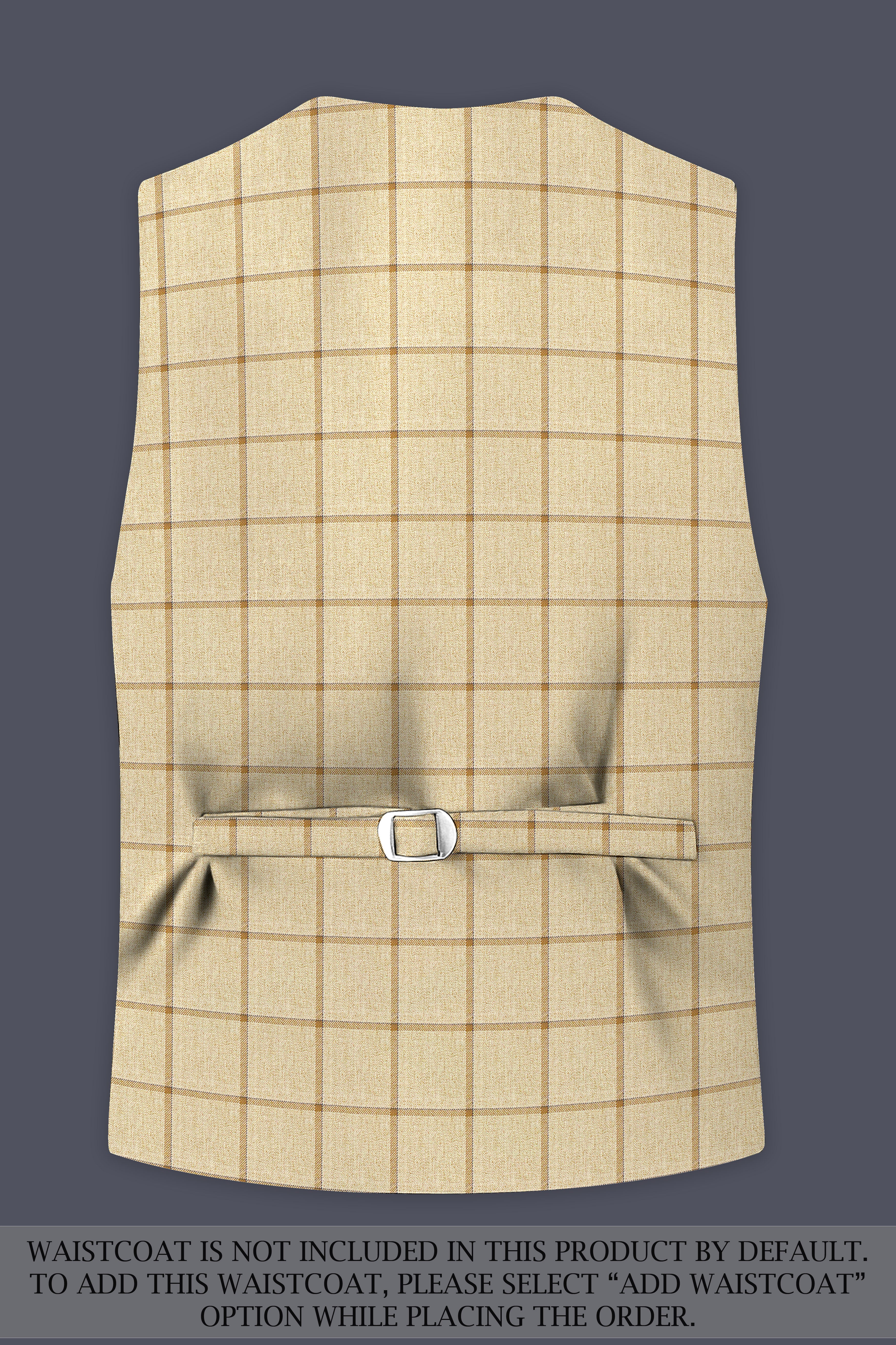 Rodeo Dust Brown Windowpane Double Breasted Suit