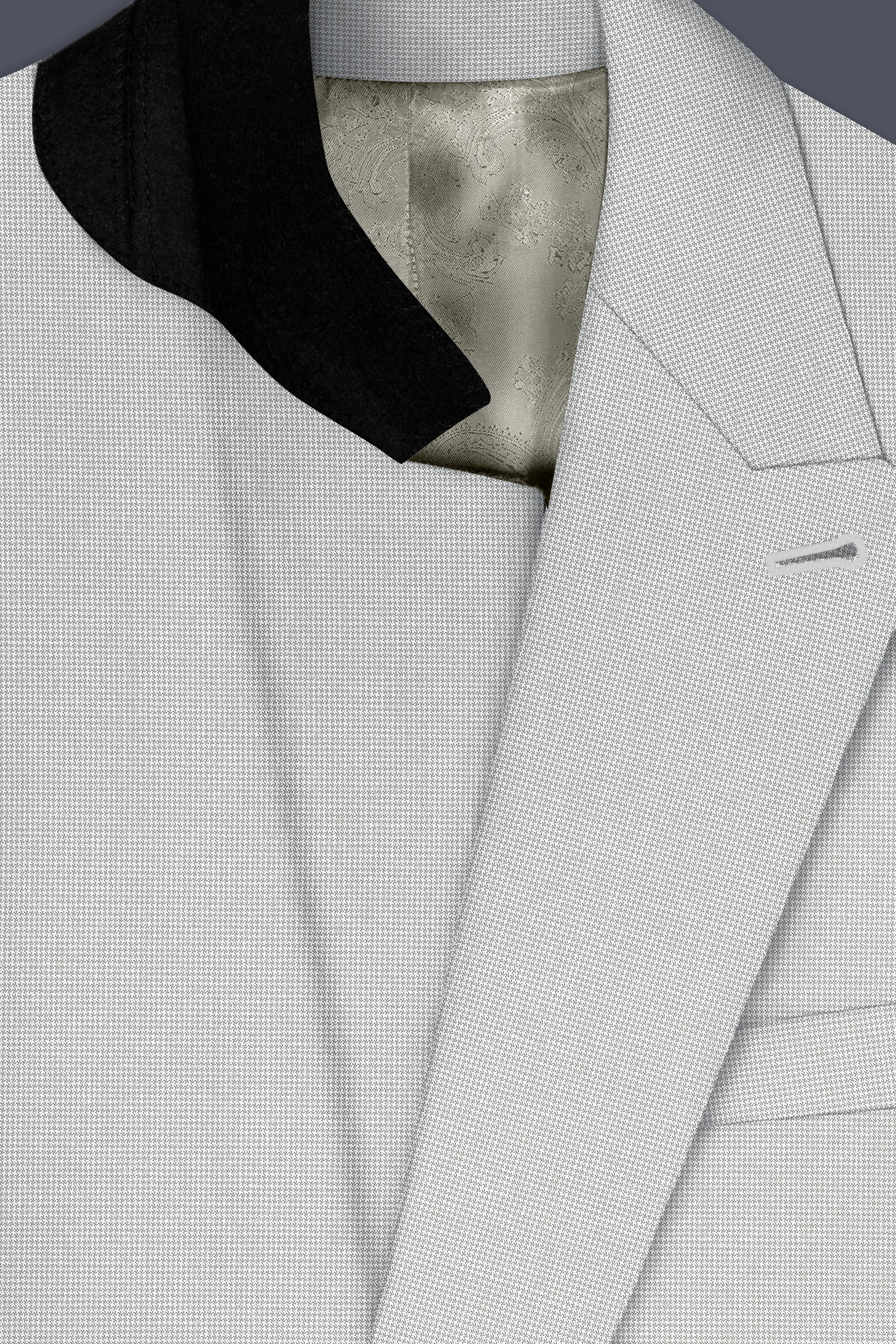 Pale Slate Gray Double Breasted Suit