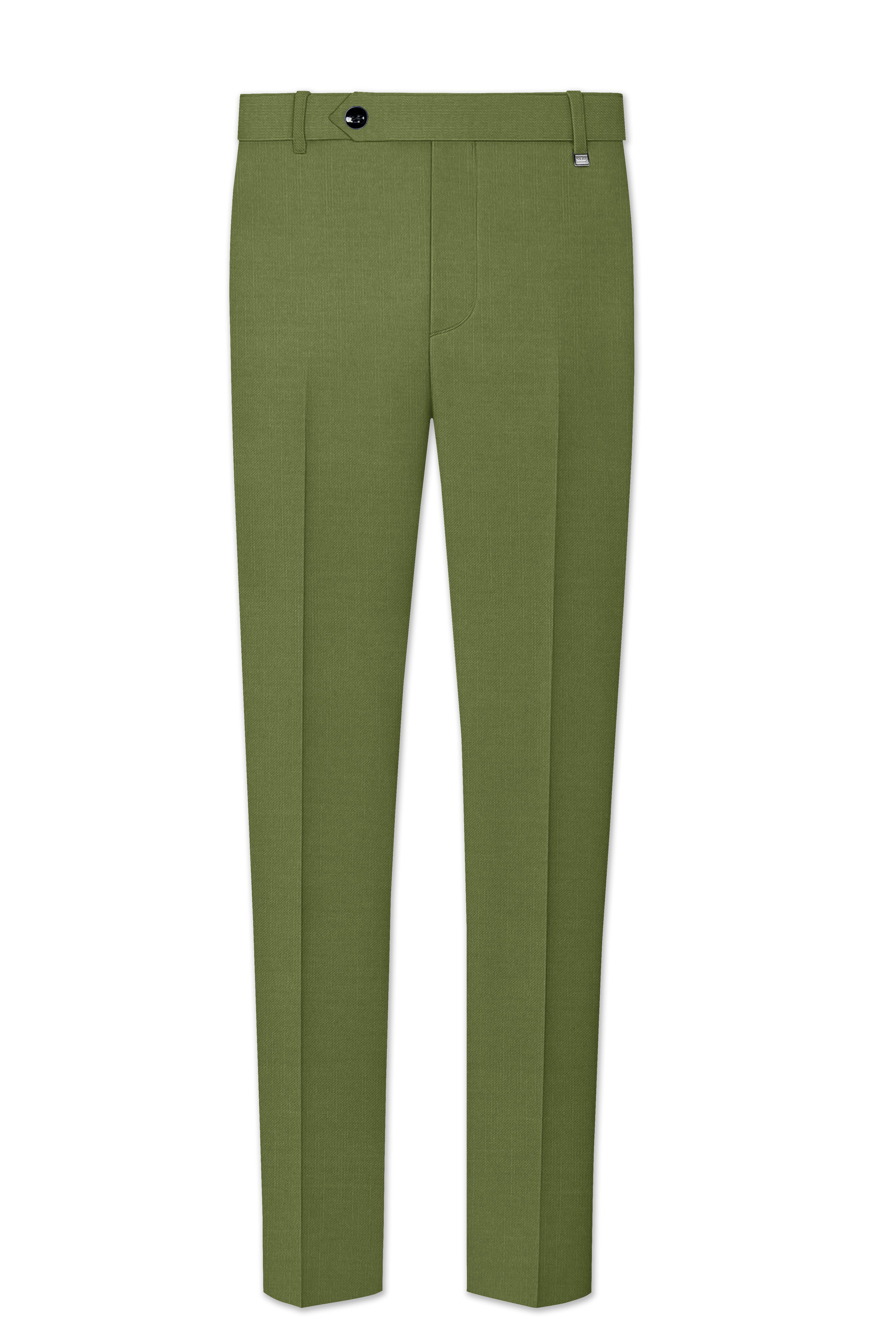 Cactus Green Cross Placket Bandhgala Suit