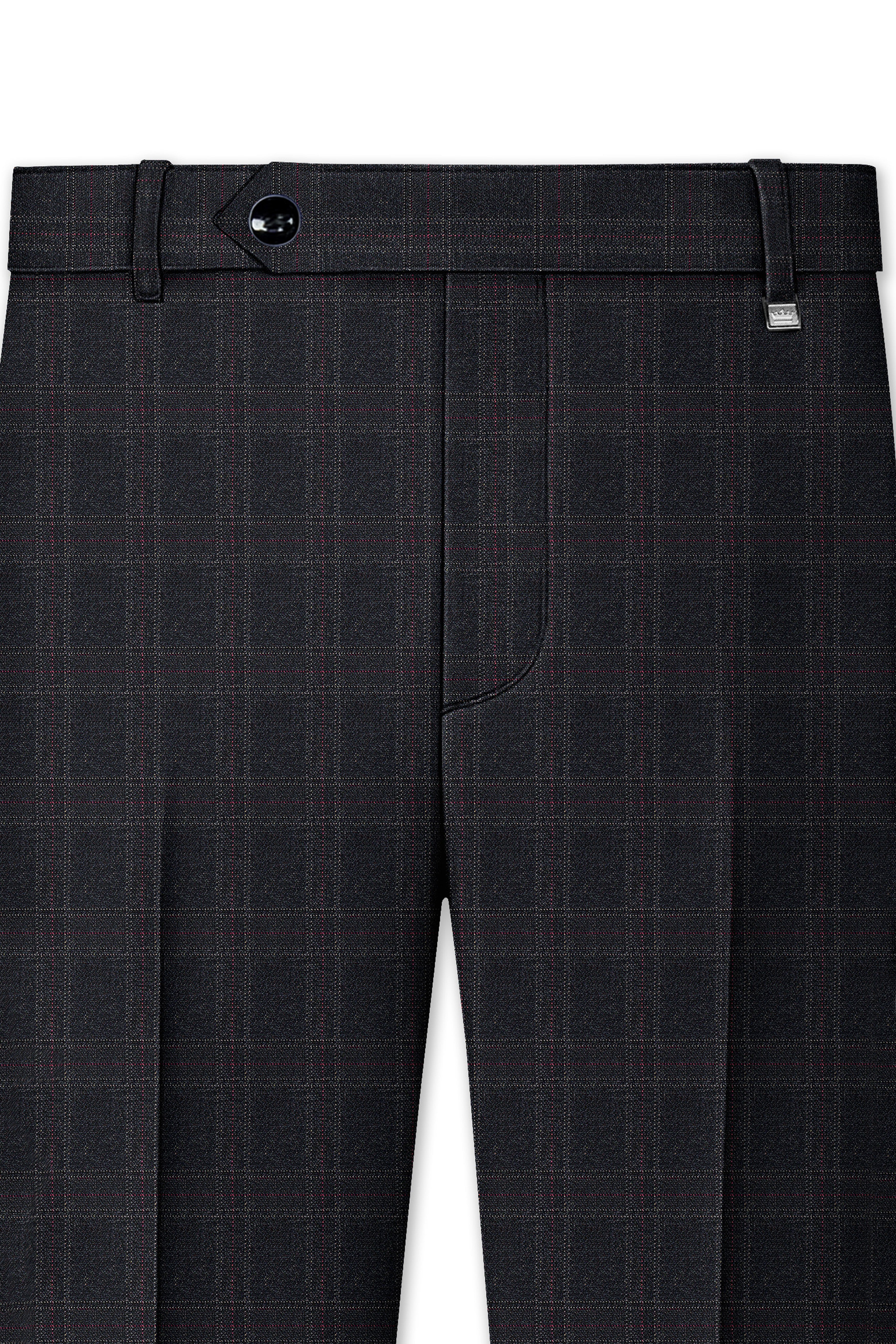 Nero Grey Subtle Plaid Single-Breasted Suit