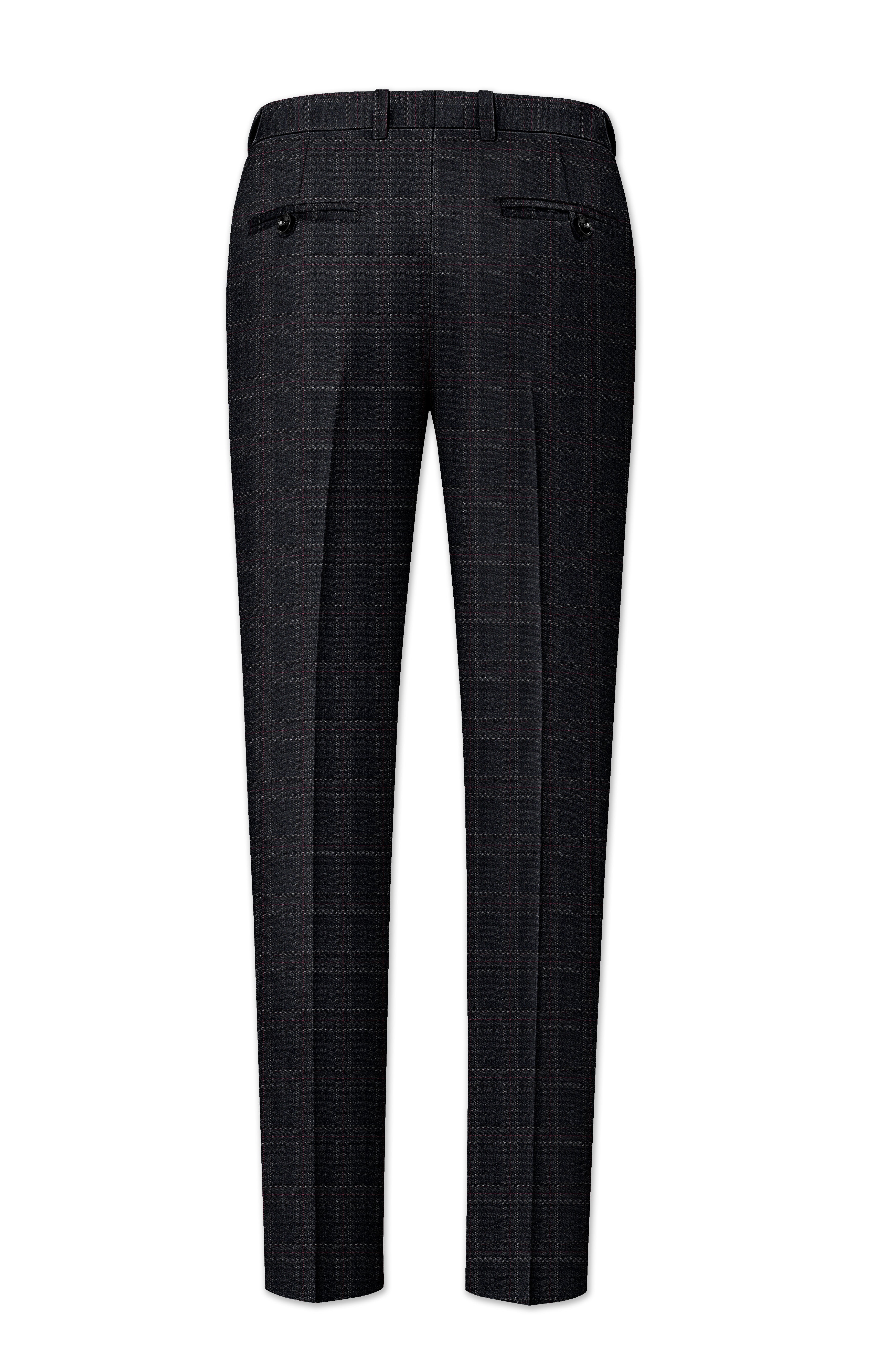 Nero Grey Subtle Plaid Single-Breasted Suit