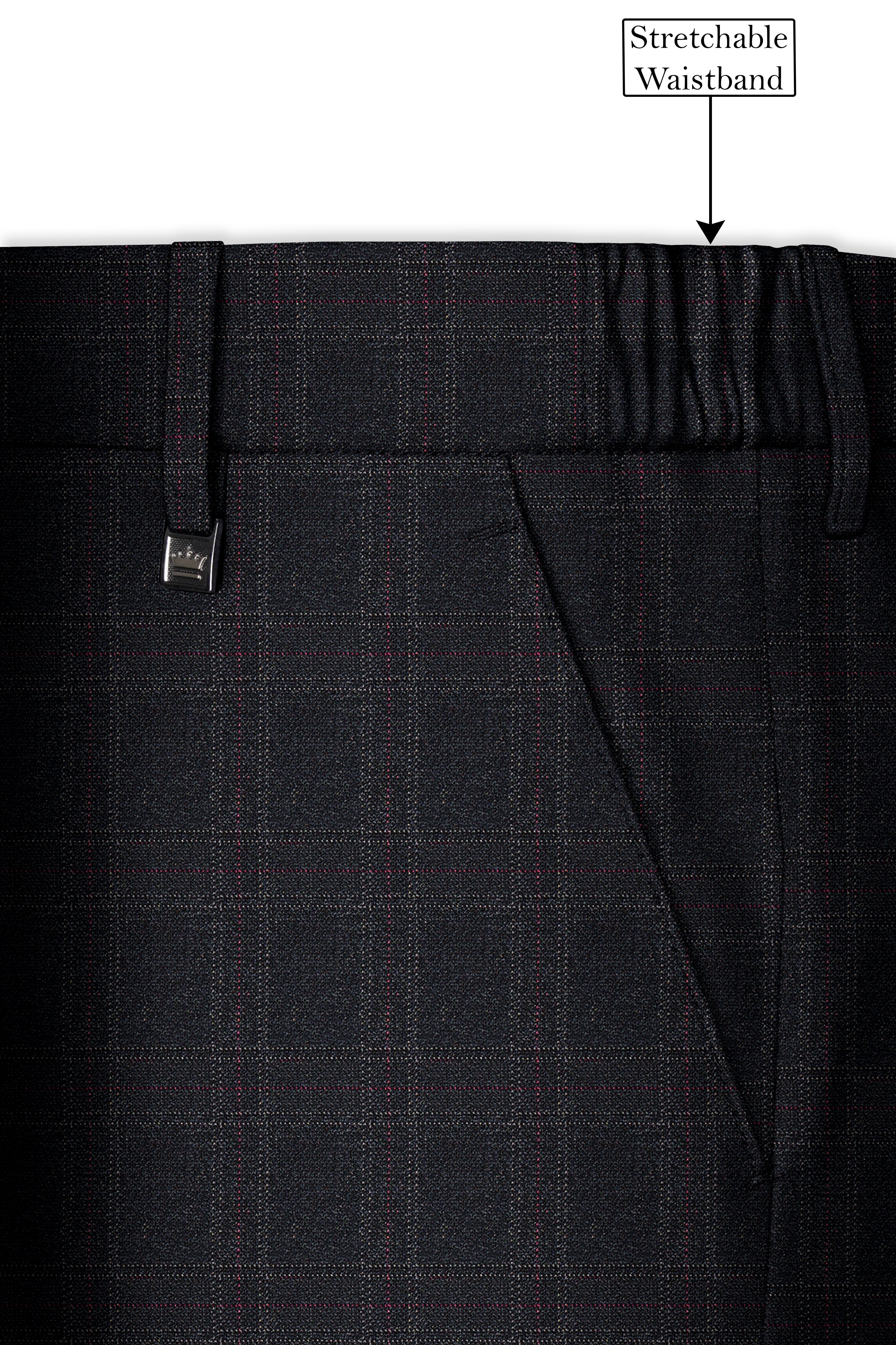 Nero Grey Subtle Plaid Single-Breasted Suit