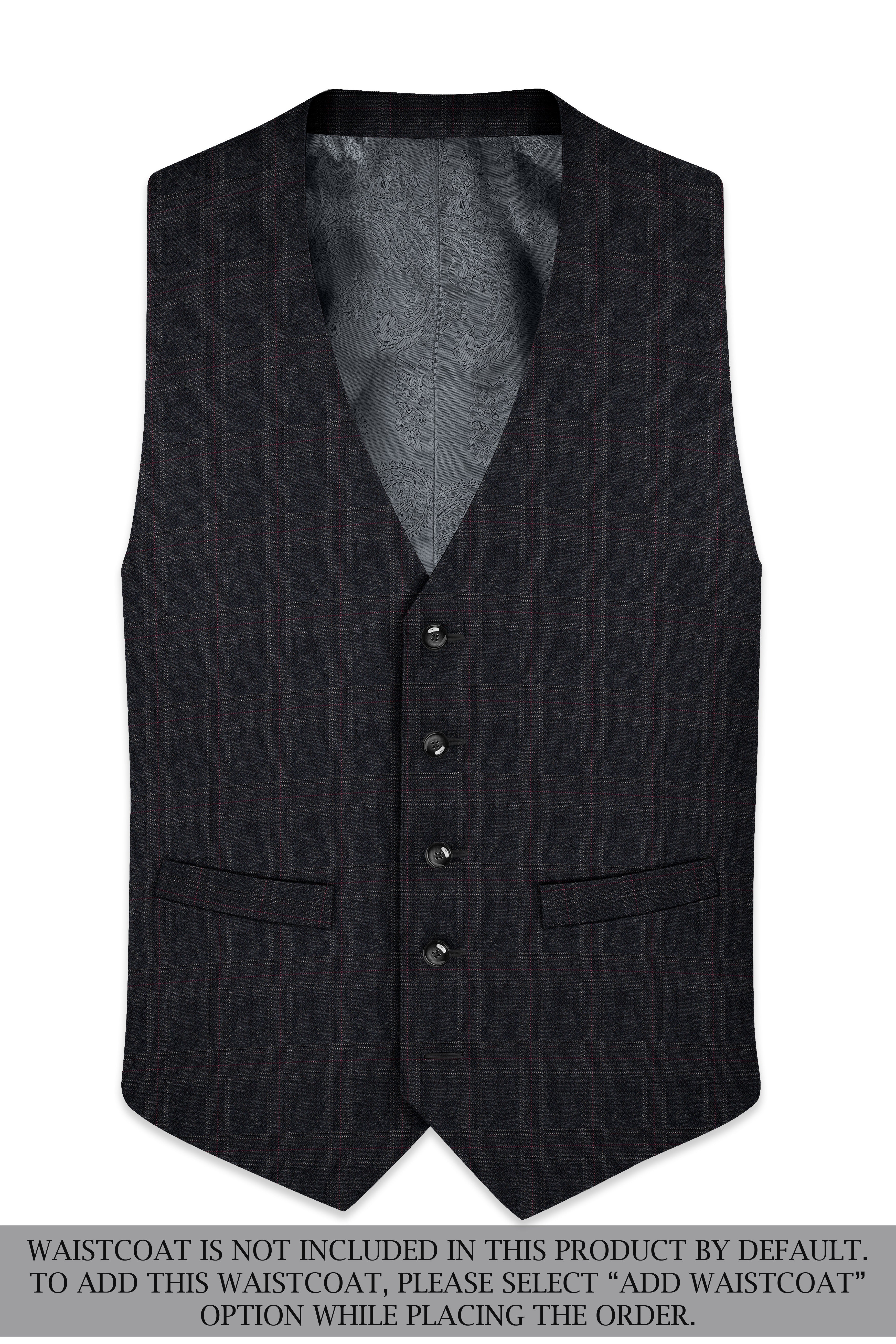 Nero Grey Subtle Plaid Single-Breasted Suit