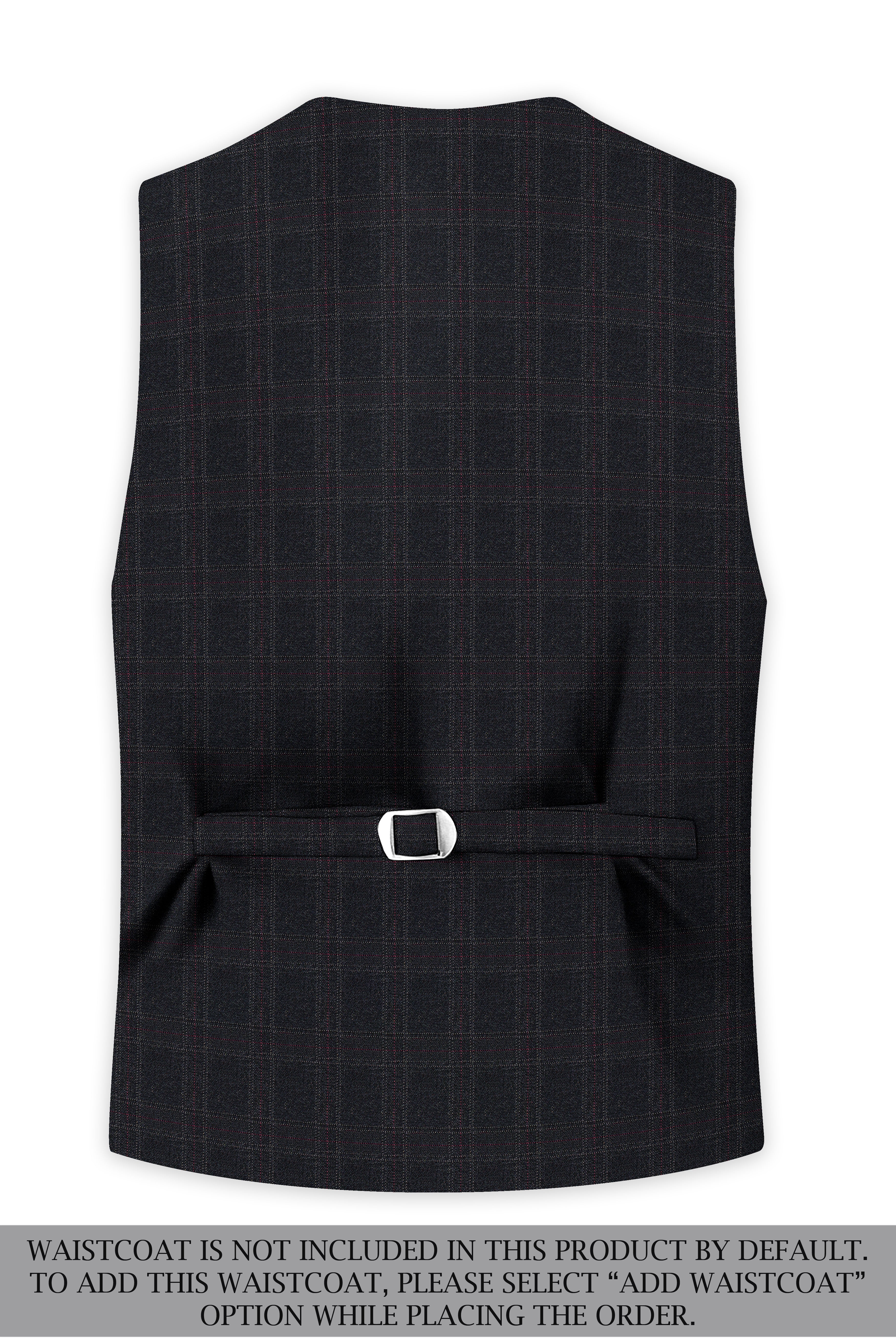 Nero Grey Subtle Plaid Single-Breasted Suit