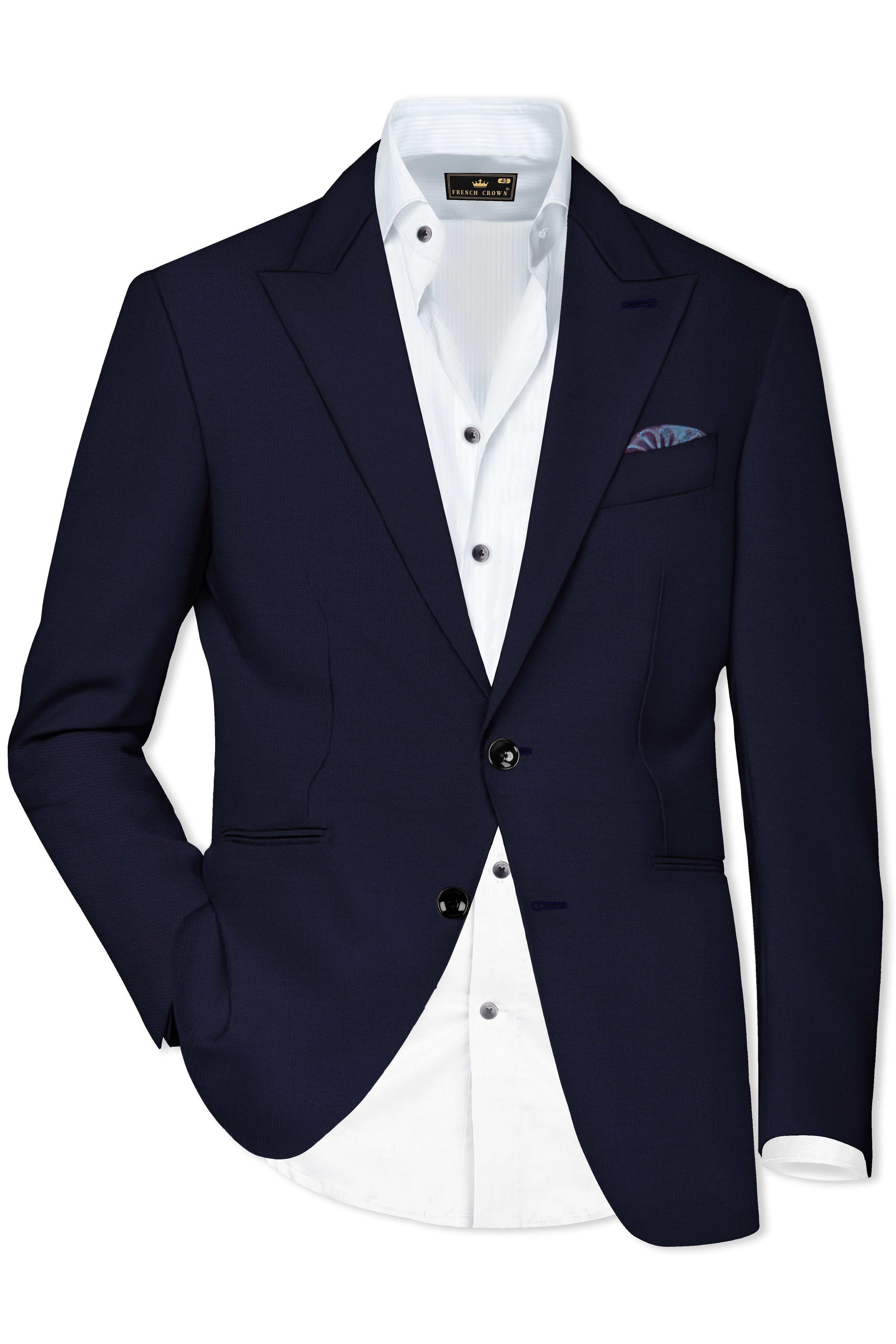Haiti Blue Single Breasted Suit