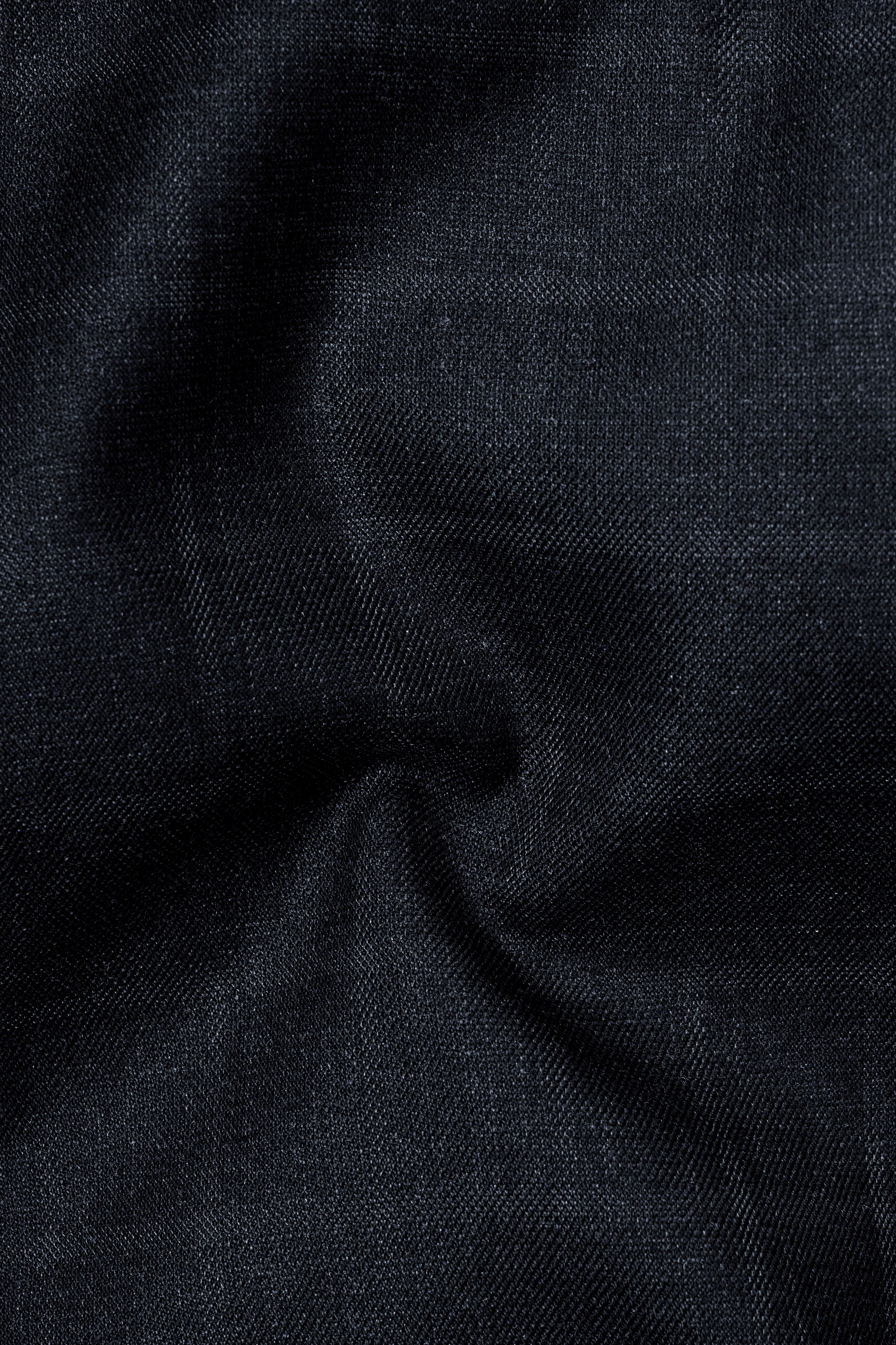 Bastille Light Black Windowpane Cross Placket Bandhgala Suit