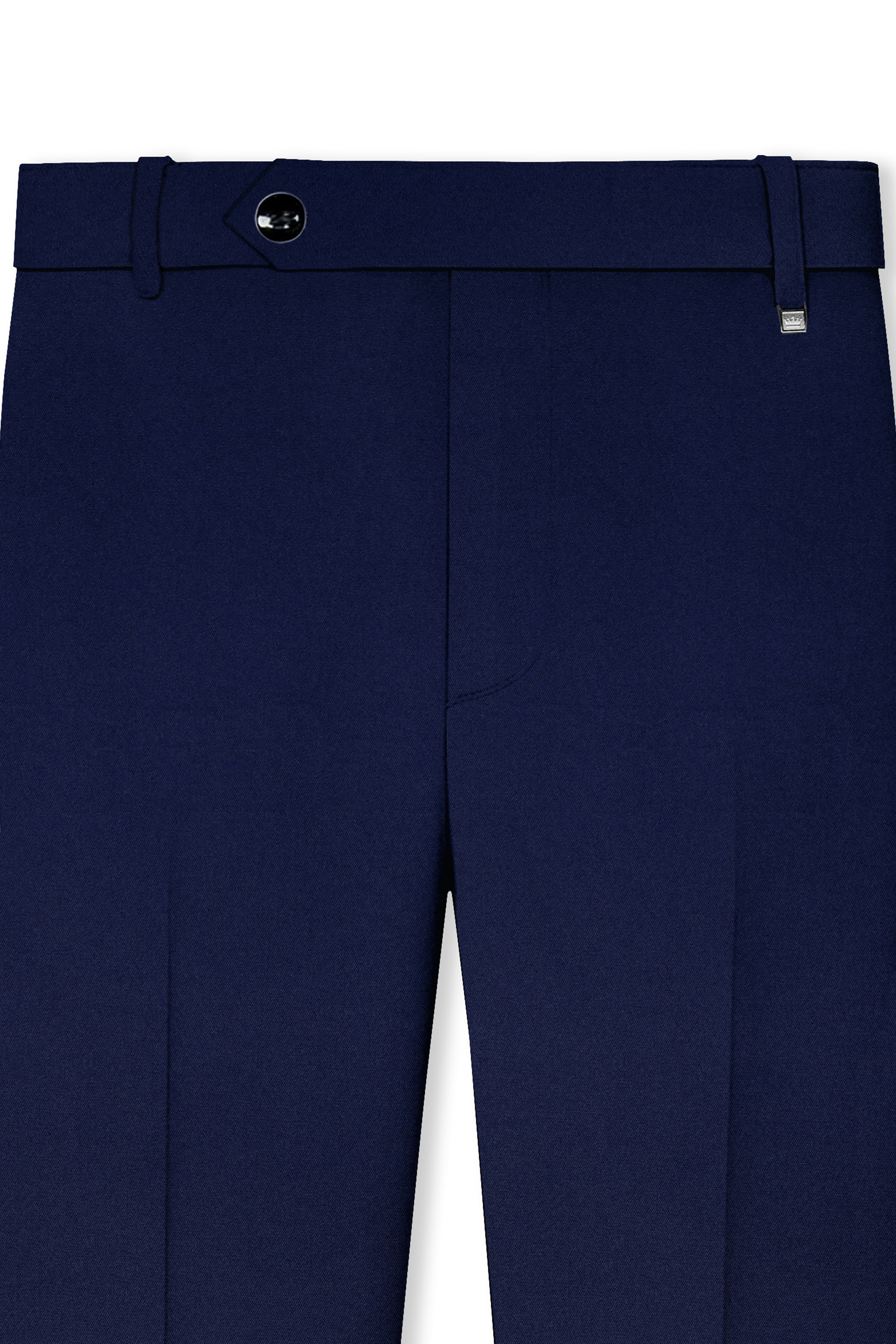 Baltic Navy Blue Wool Rich Double Breasted Sports Suit