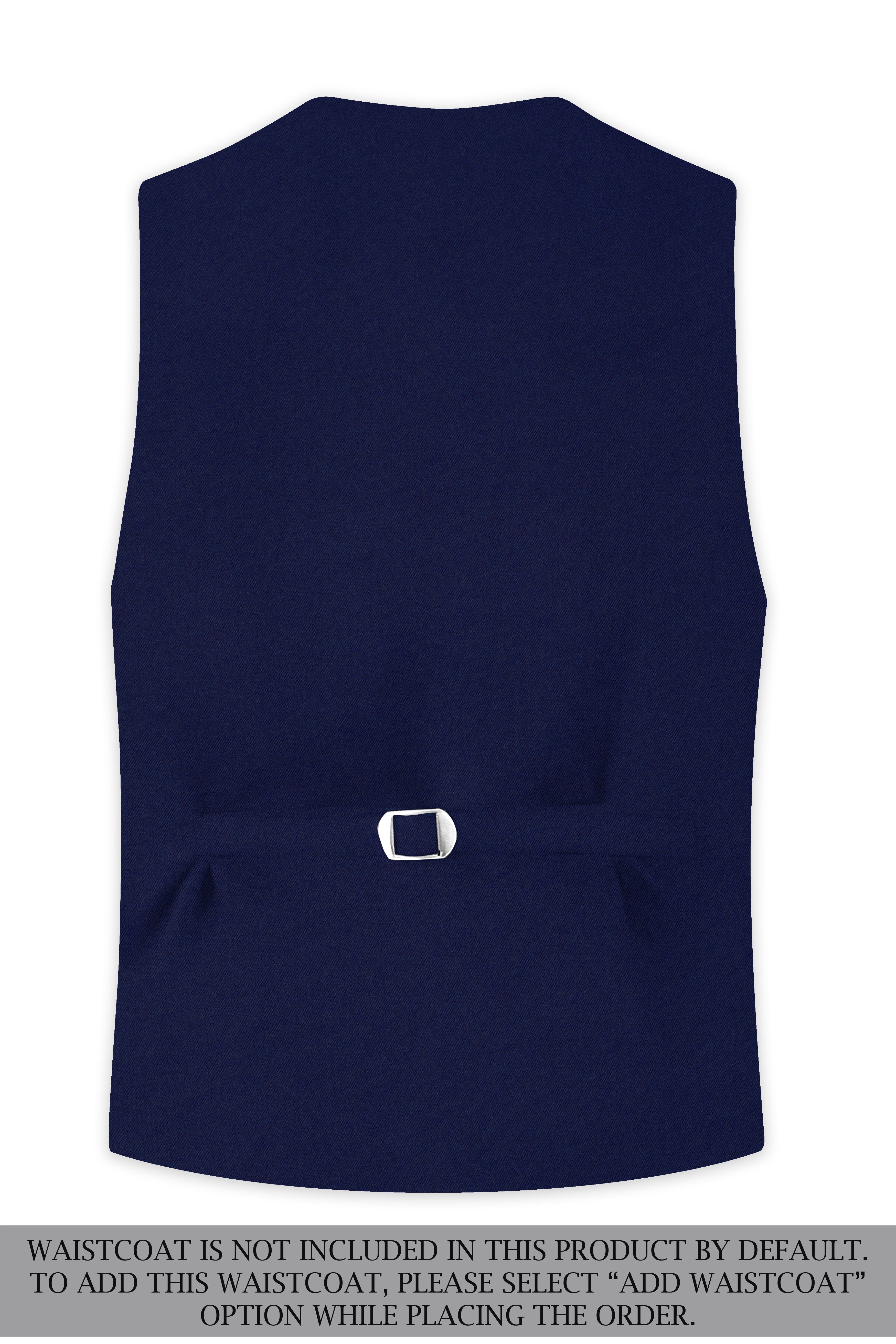 Baltic Navy Blue Wool Rich Double Breasted Sports Suit
