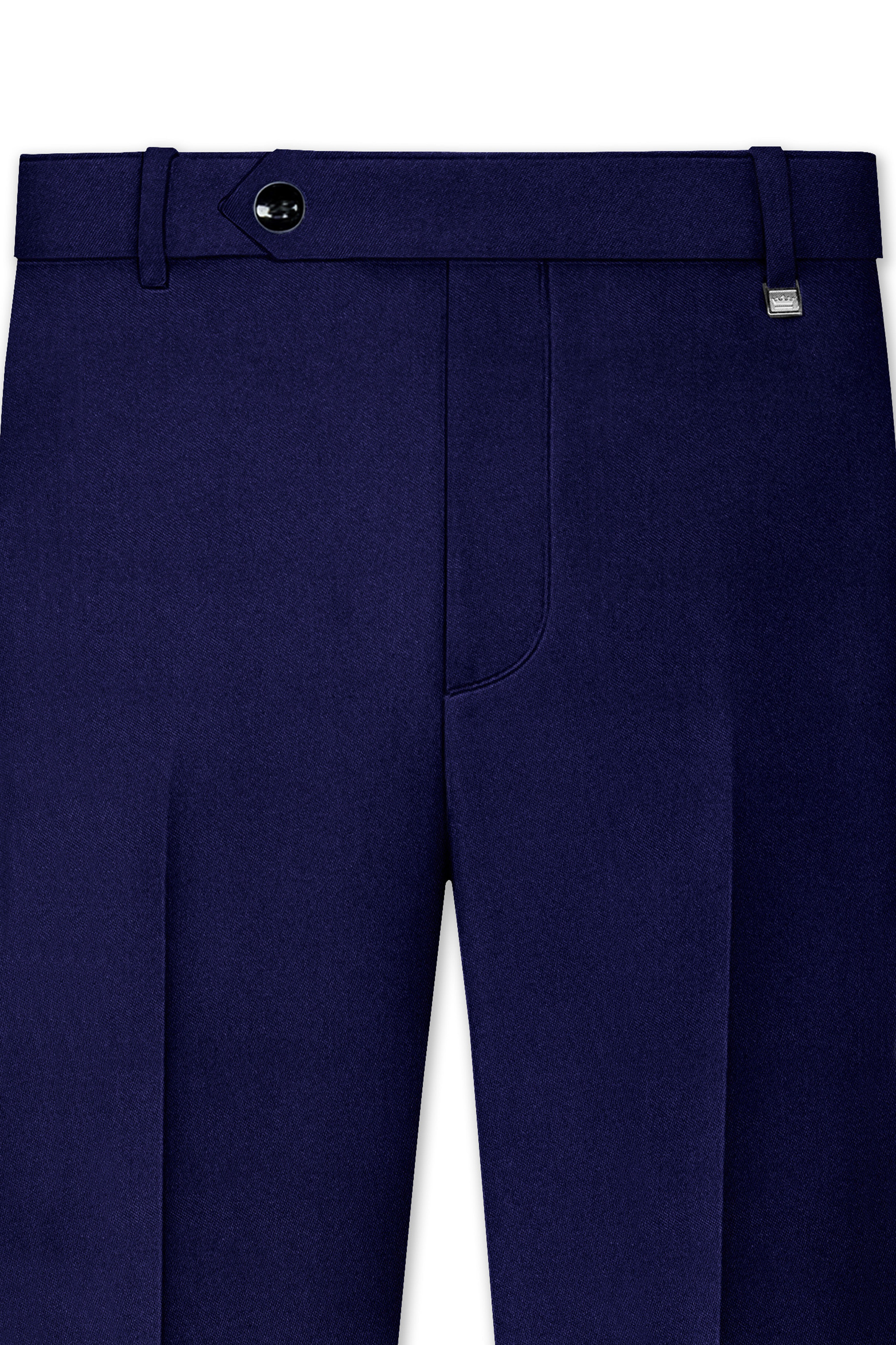 Bleached Cedar Blue Double Breasted Black Lapel Designer Suit