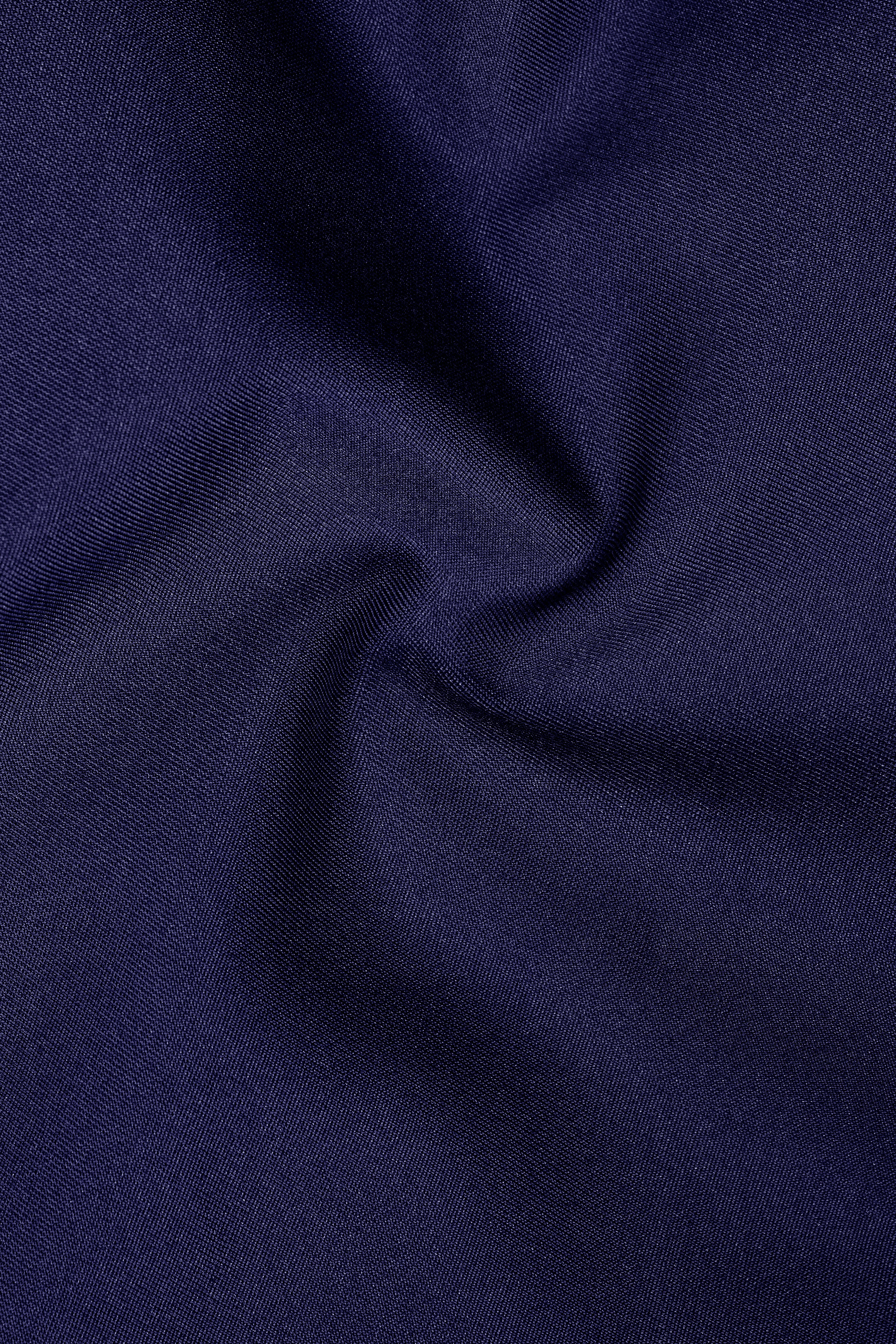 Bleached Cedar Blue Double Breasted Black Lapel Designer Suit